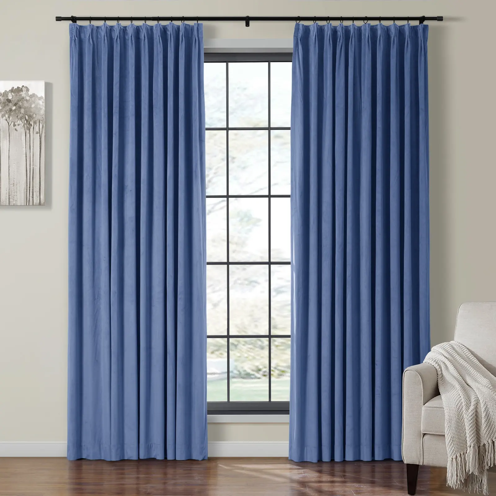 Birkin Velvet Curtain Pleated - Image 59
