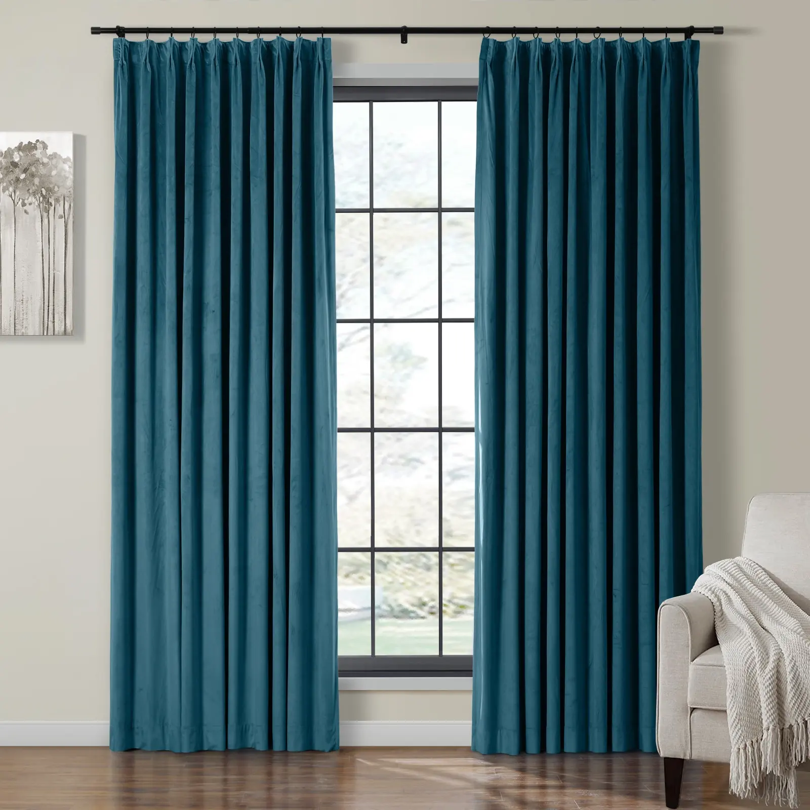 Birkin Velvet Curtain Pleated - Image 61