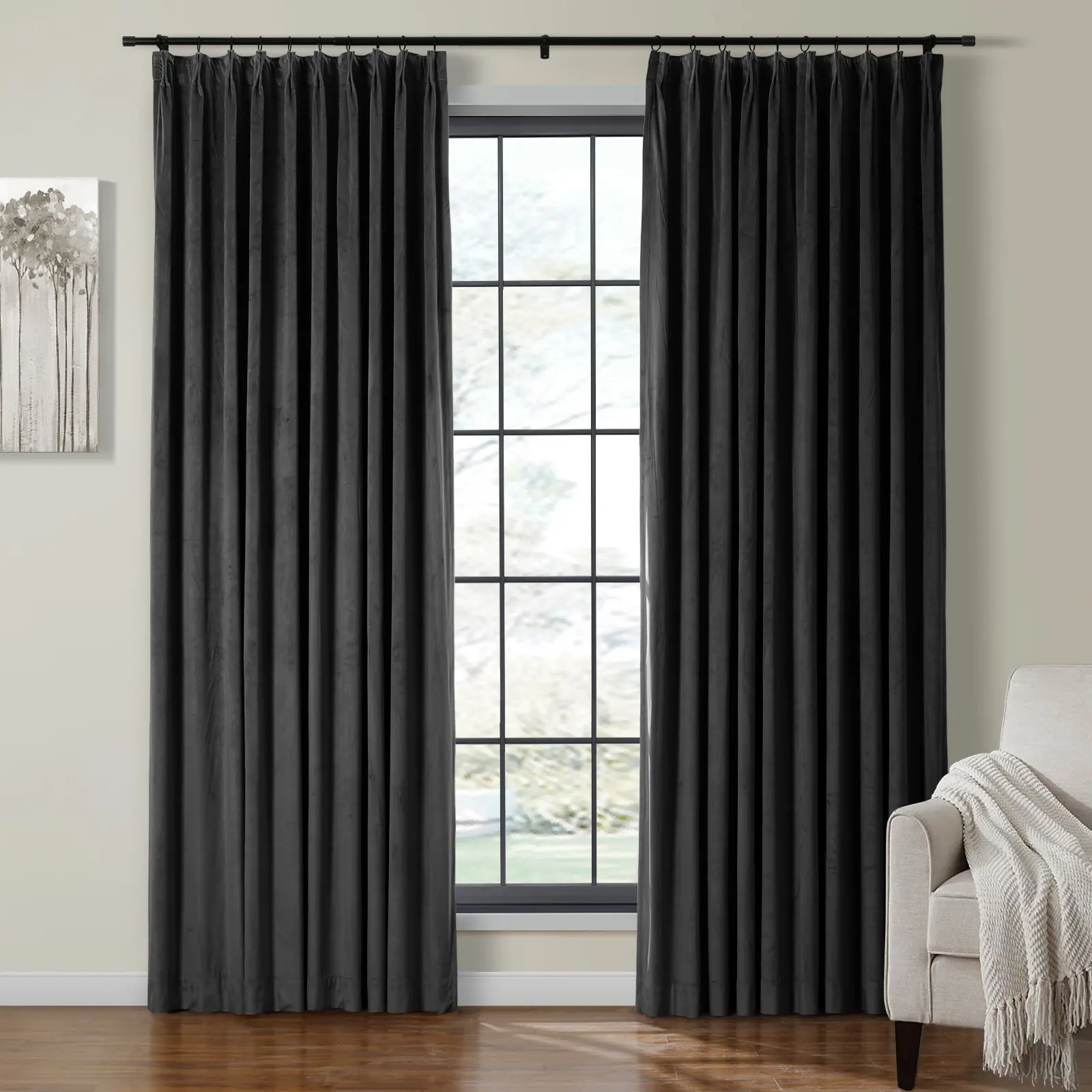 Birkin Velvet Curtain Pleated - Image 64
