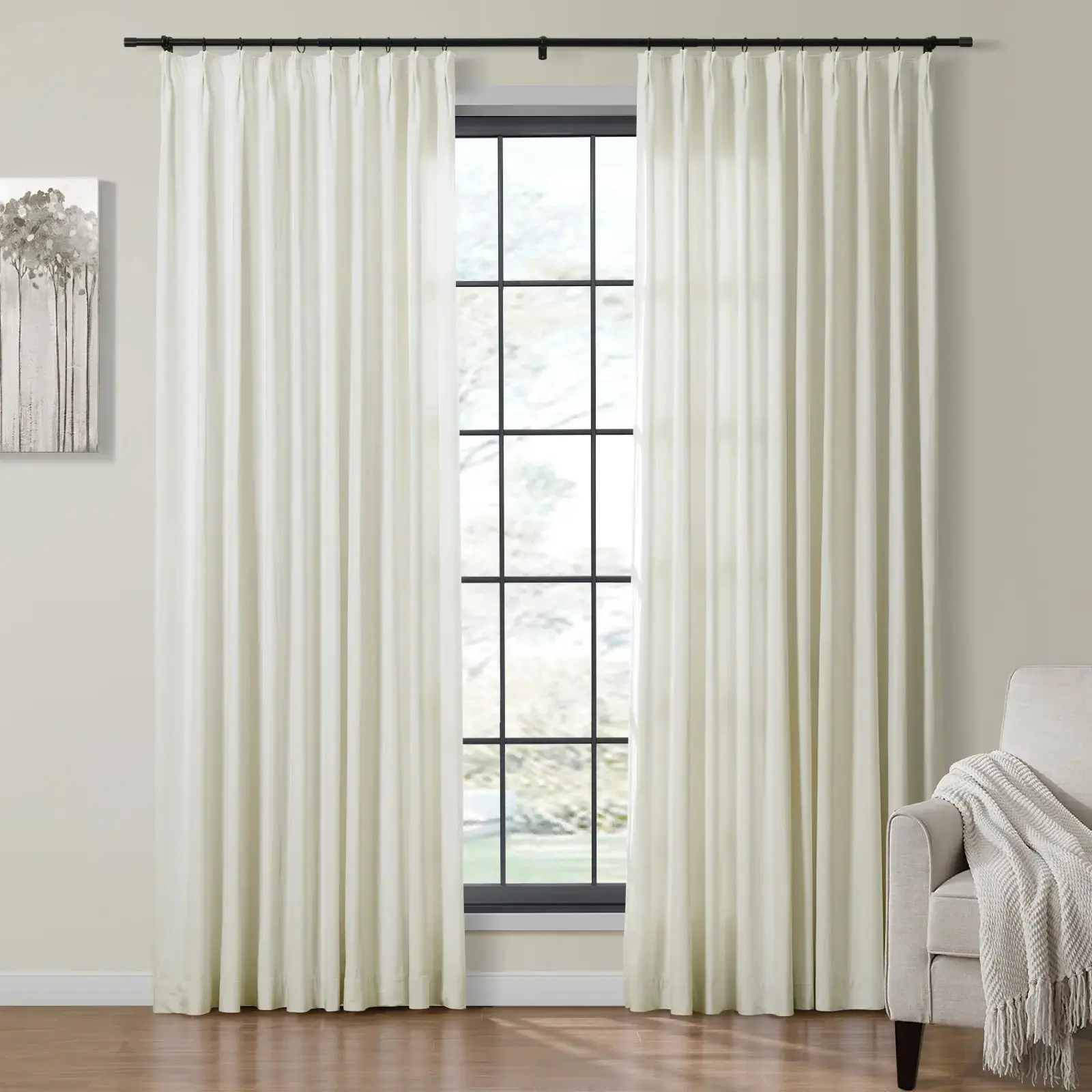Birkin Velvet Pinch Pleat Room Darkening Drapery - Image 16
