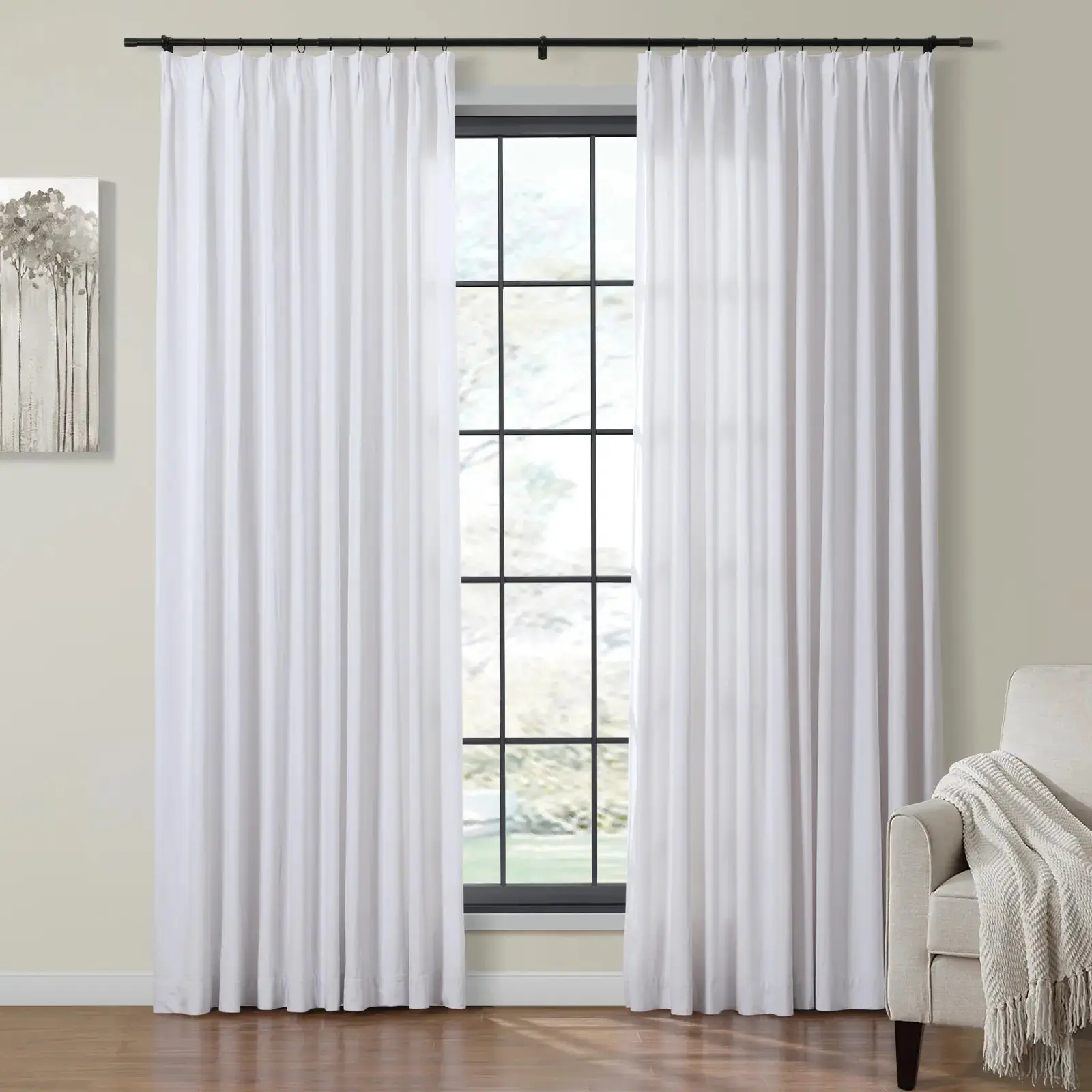 Birkin Velvet Pinch Pleat Room Darkening Drapery - Image 3