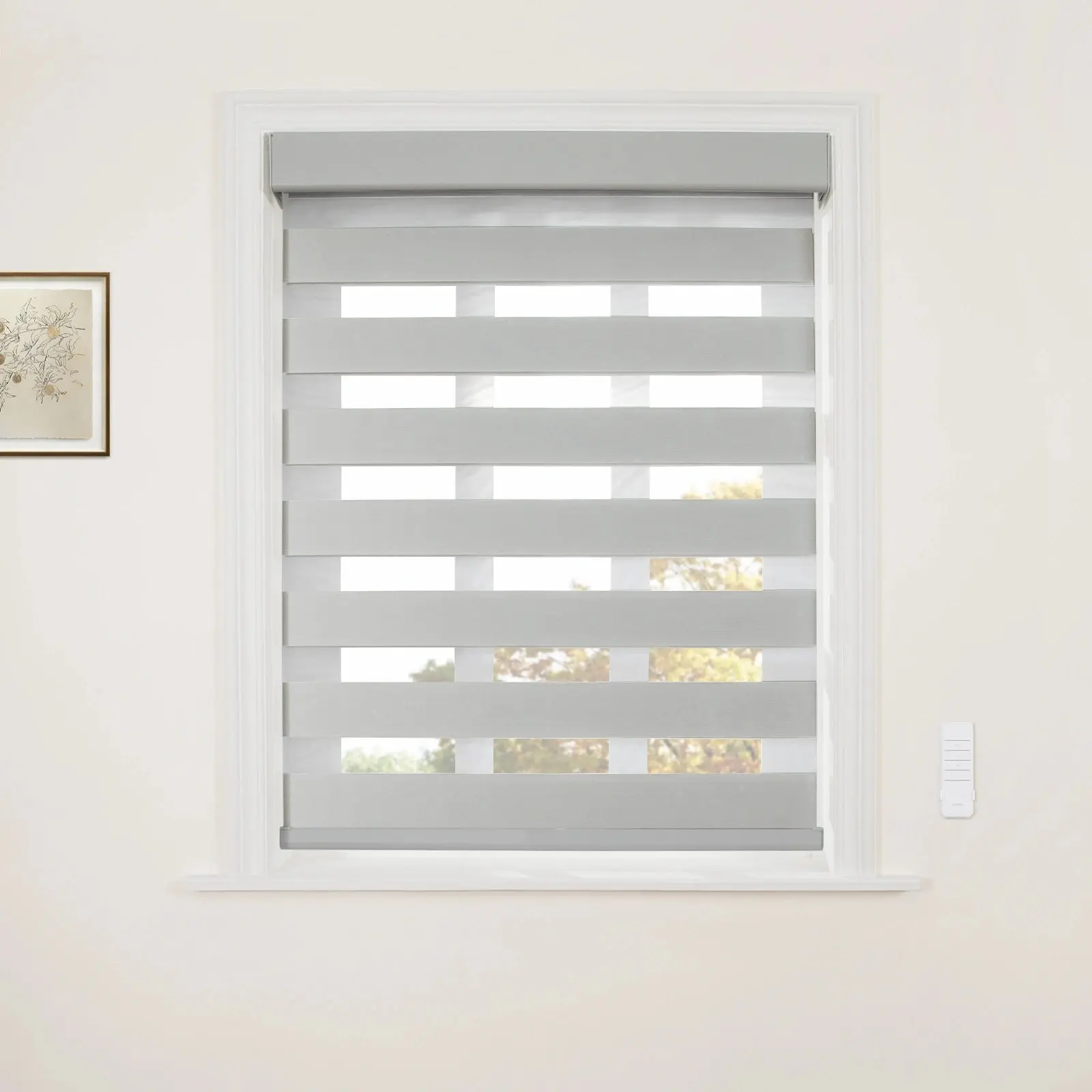 Brio Motorized Blackout Zebra Shade Cordless - Image 15