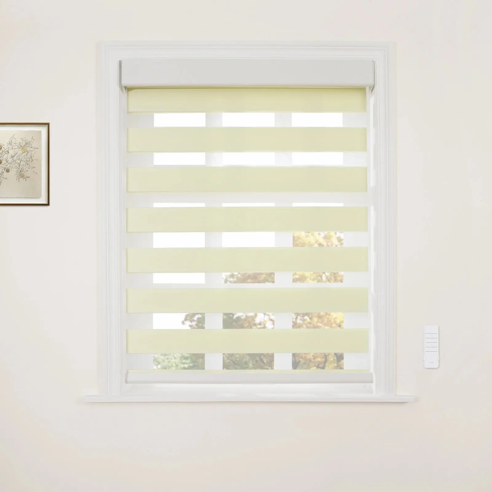 Brio Motorized Blackout Zebra Shade Cordless - Image 9