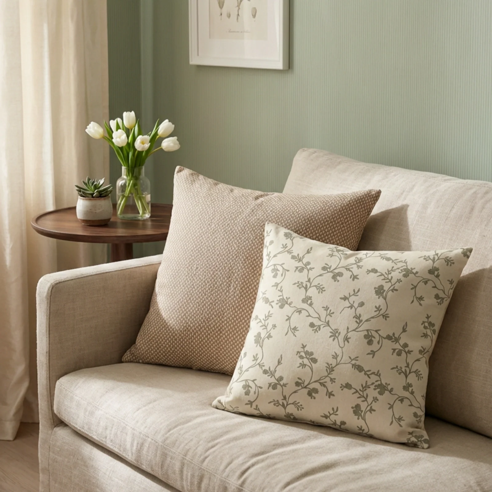 Britt Bengoechea Print Linen Cotton Pillow Cover - Image 43