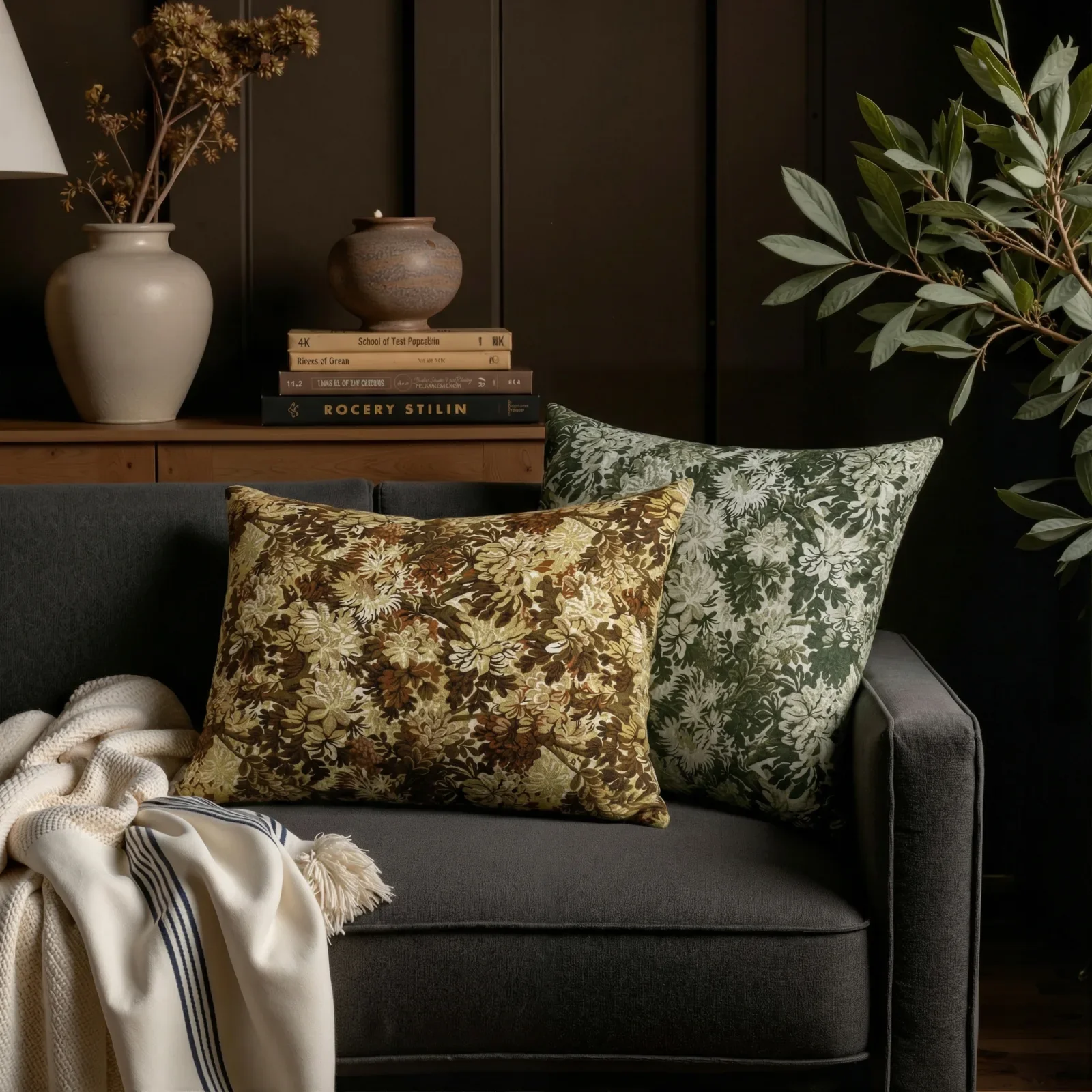 Britt Bengoechea Print Linen Cotton Pillow Cover - Image 47