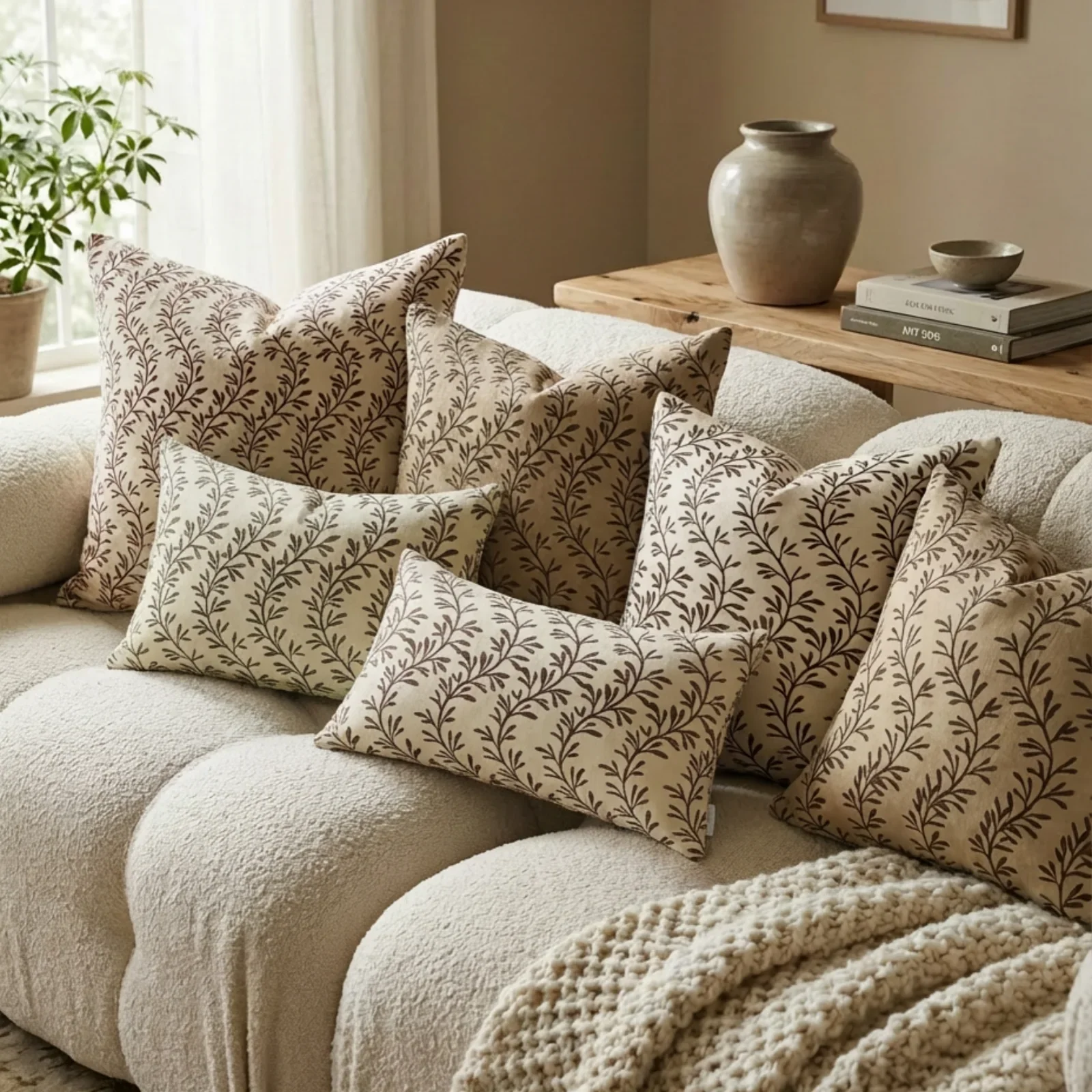 Britt Bengoechea Print Linen Cotton Pillow Cover - Image 52
