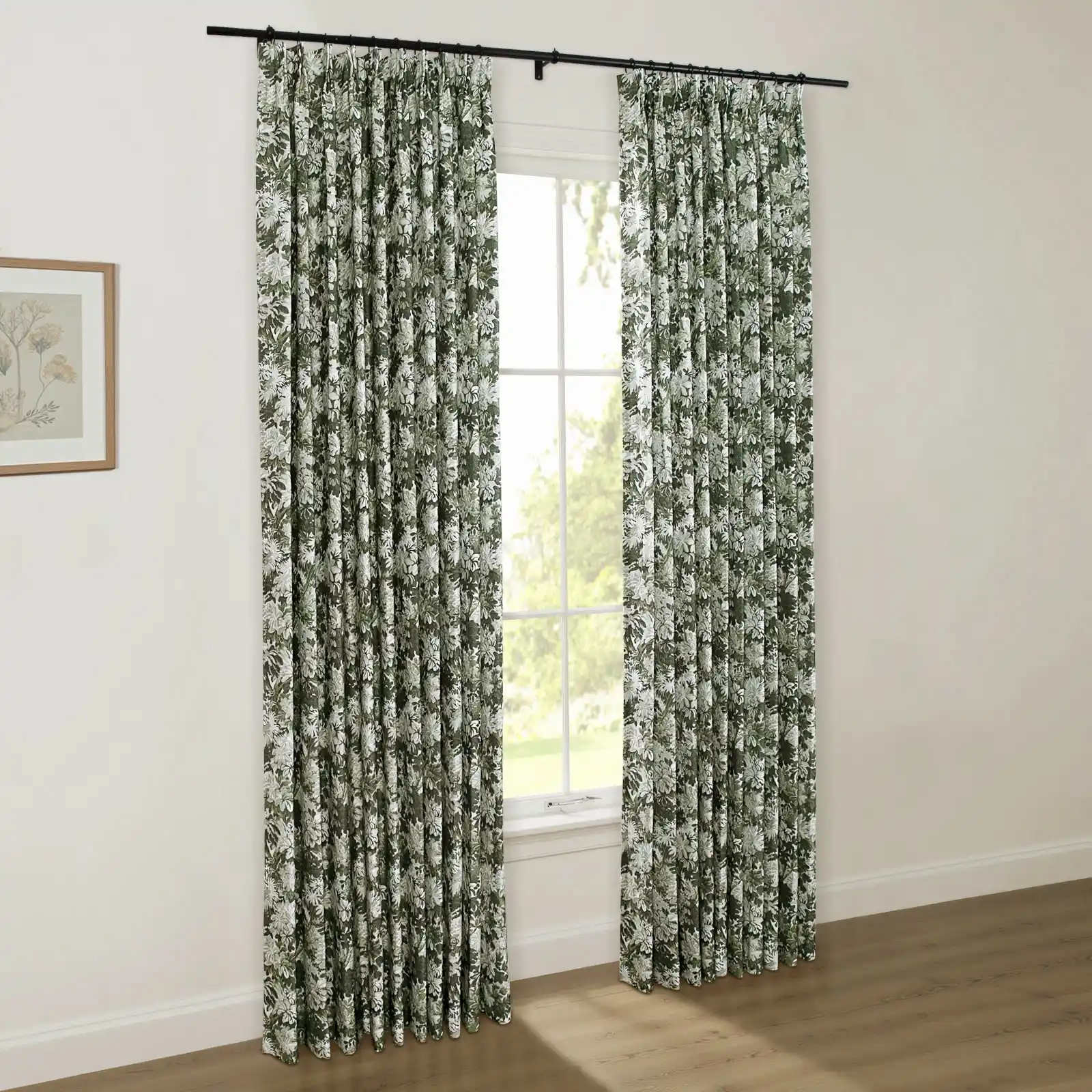 Britt Bengoechea Floral Print Linen Cotton Drapery Pleated - Image 71