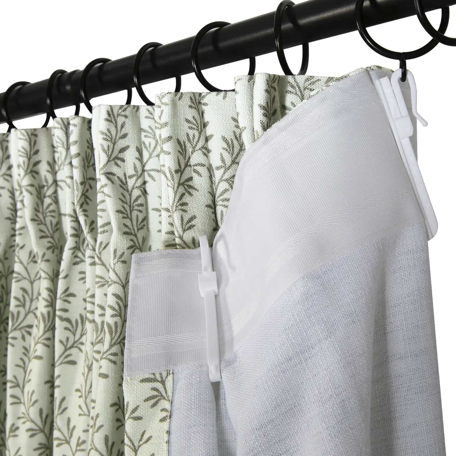 Britt Bengoechea Floral Print Linen Cotton Drapery Pleated - Image 86