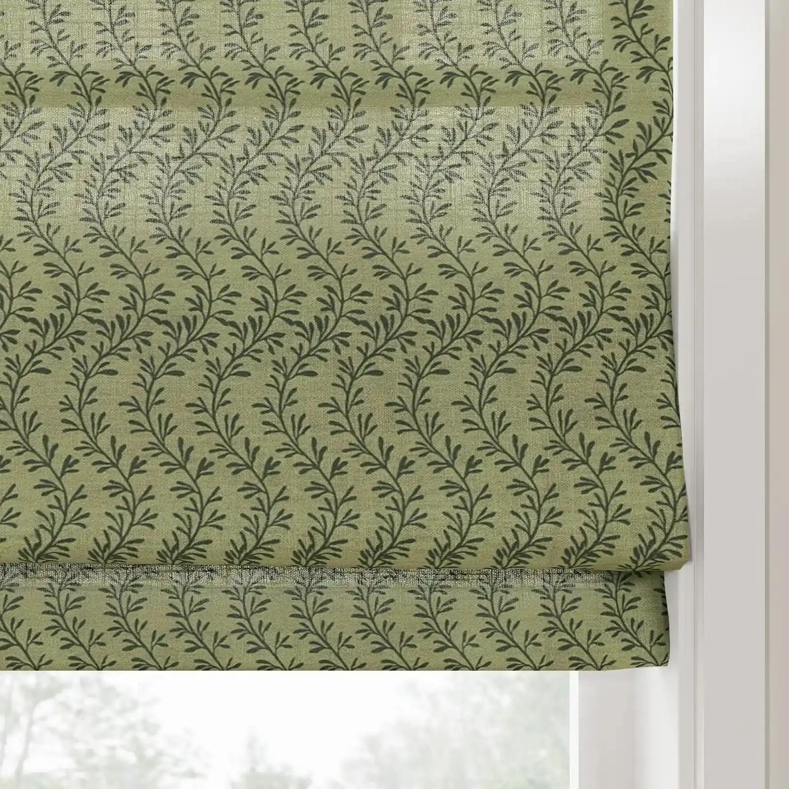 Britt Bengoechea Floral Print Linen Cotton Roman Shade Cordless - Image 38