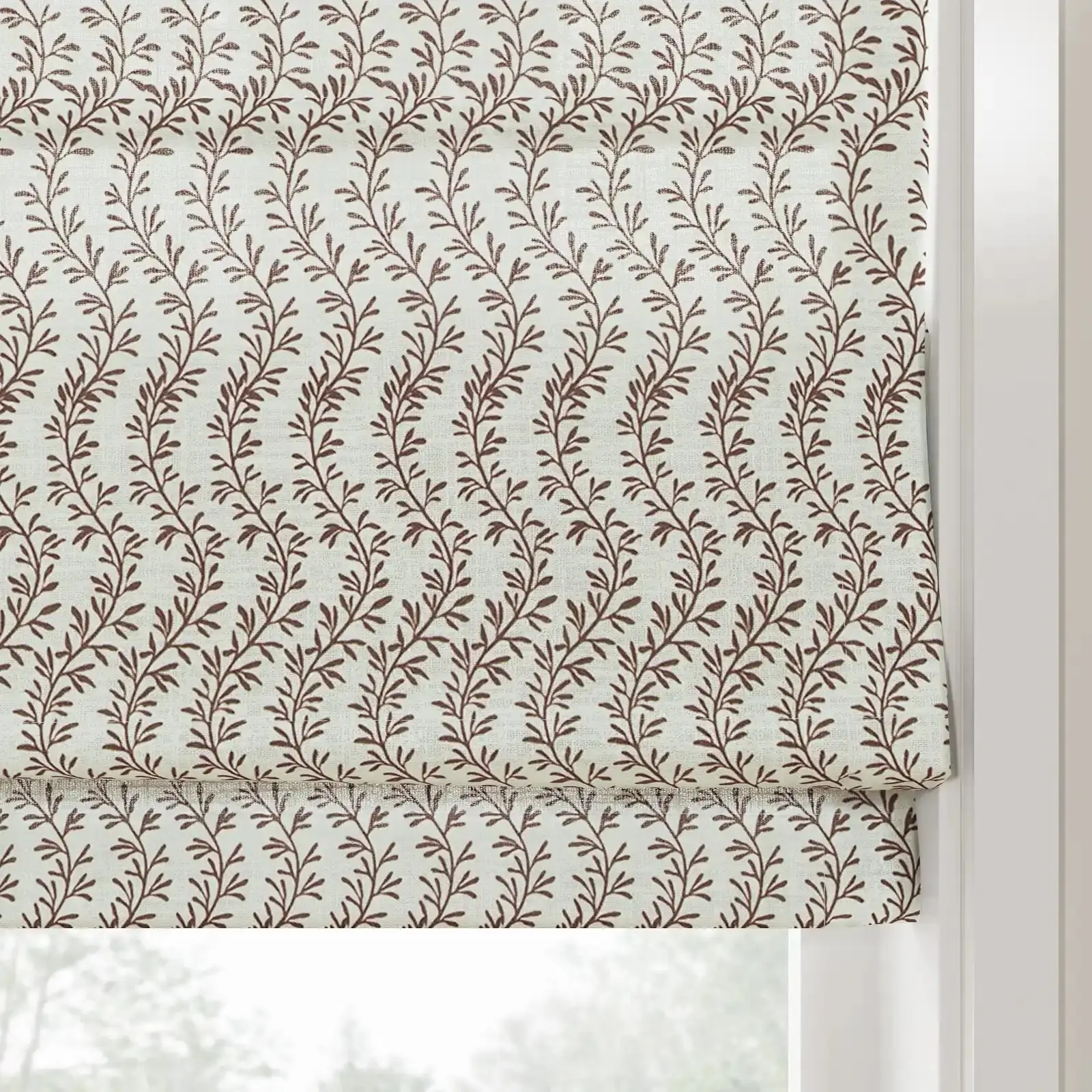 Britt Bengoechea Floral Print Linen Cotton Roman Shade Cordless - Image 46