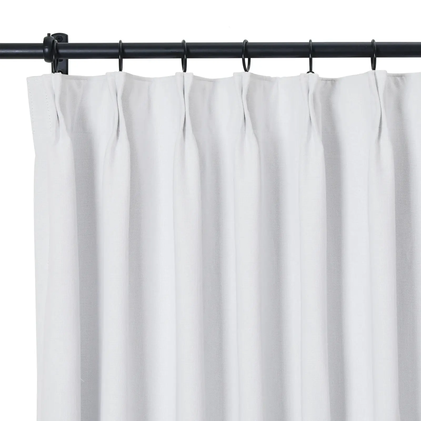 Broad 100% Cotton Plain Weave Curtain Pleated - Image 13