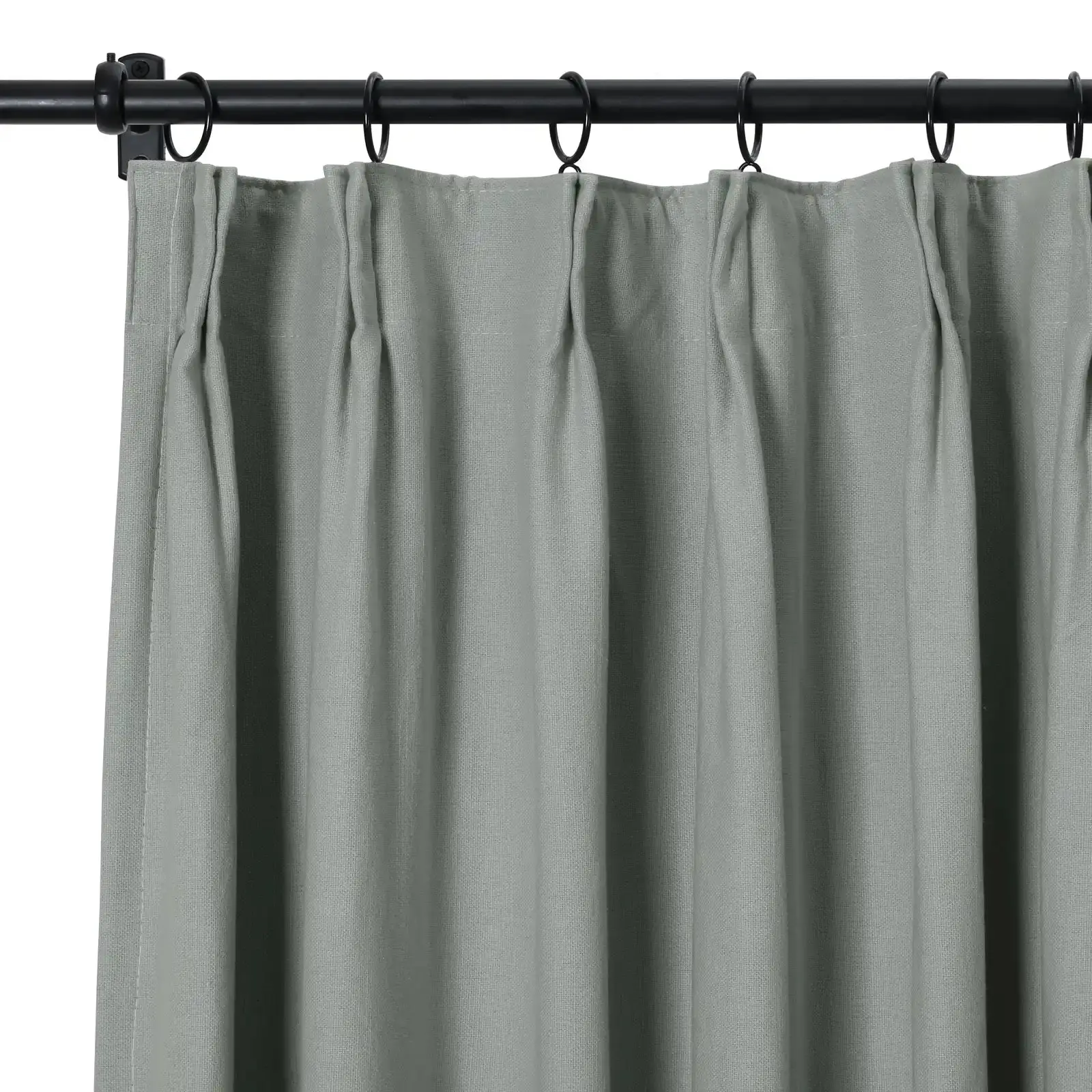 Broad 100% Cotton Plain Weave Curtain Pleated - Image 21