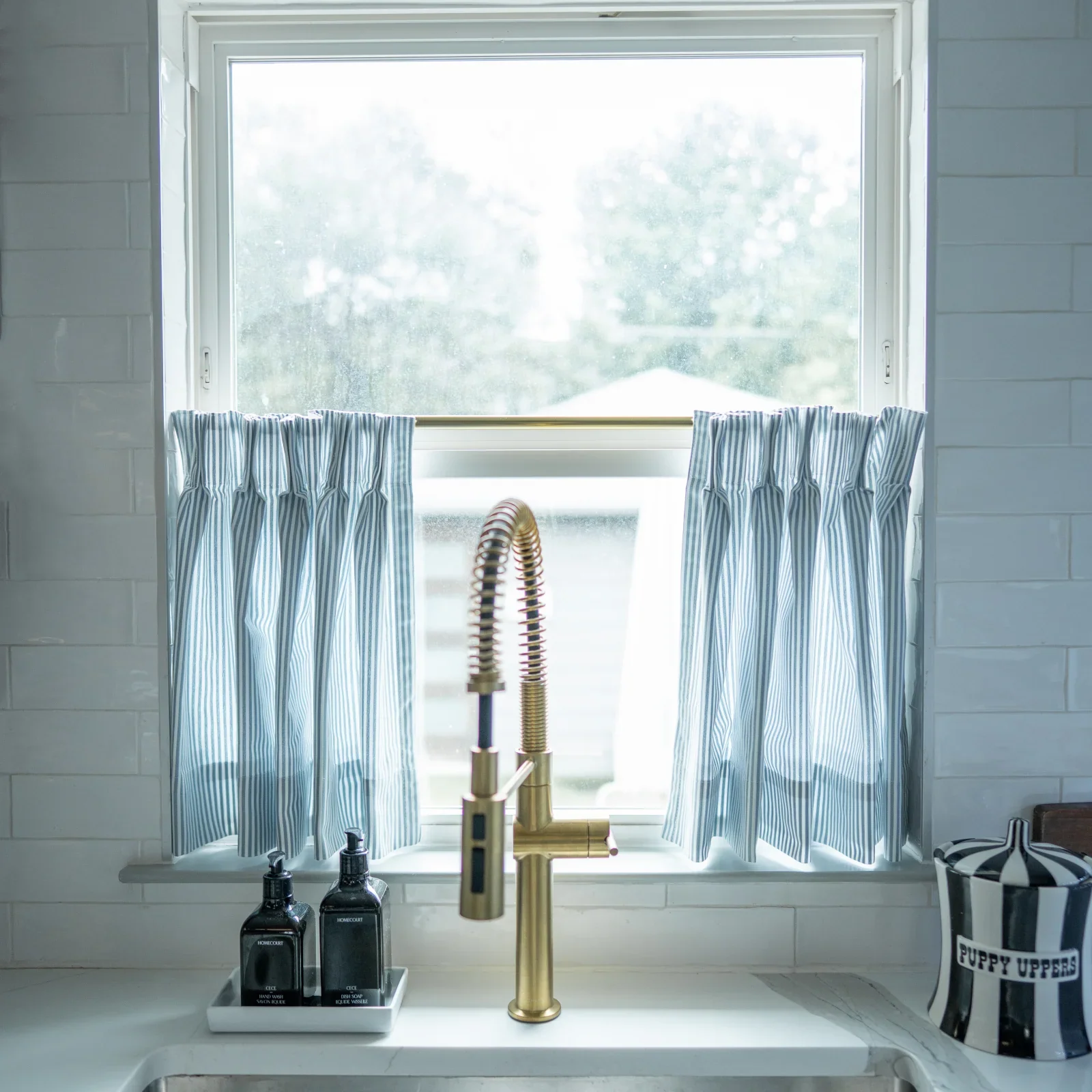 Celia Striped Plaid Cafe Curtain - Image 17