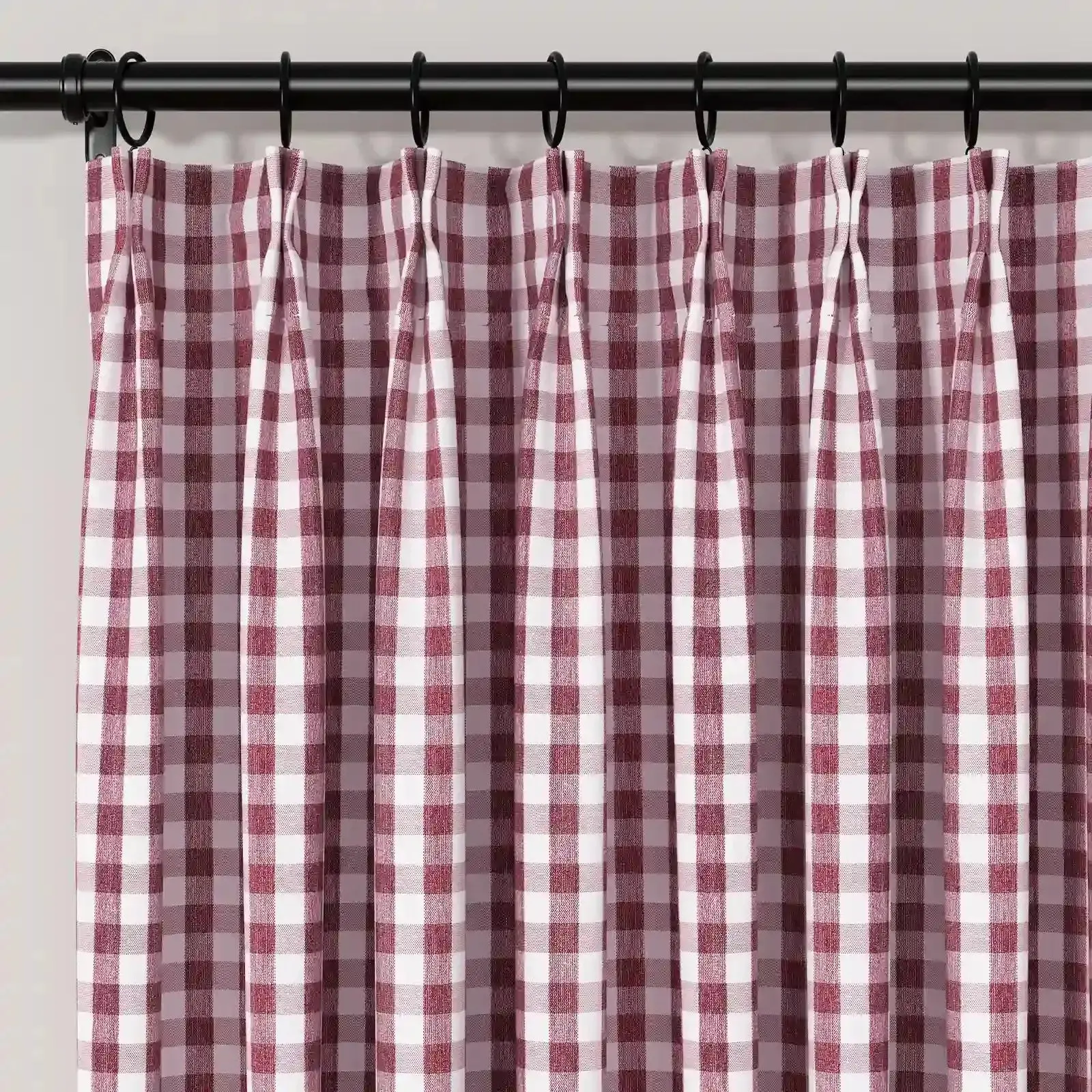 Celia Striped Plaid Cafe Curtain - Image 69