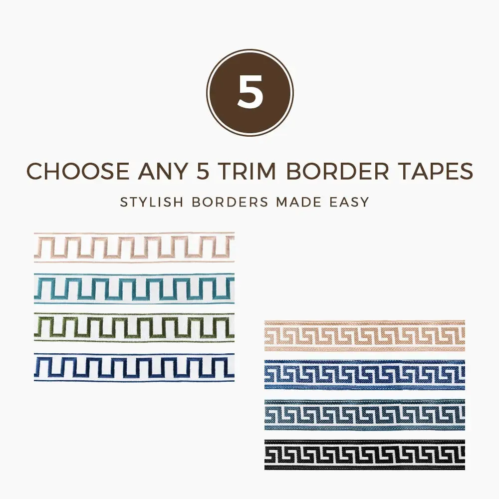 Choose Any 5 Trim Border Tapes for $8