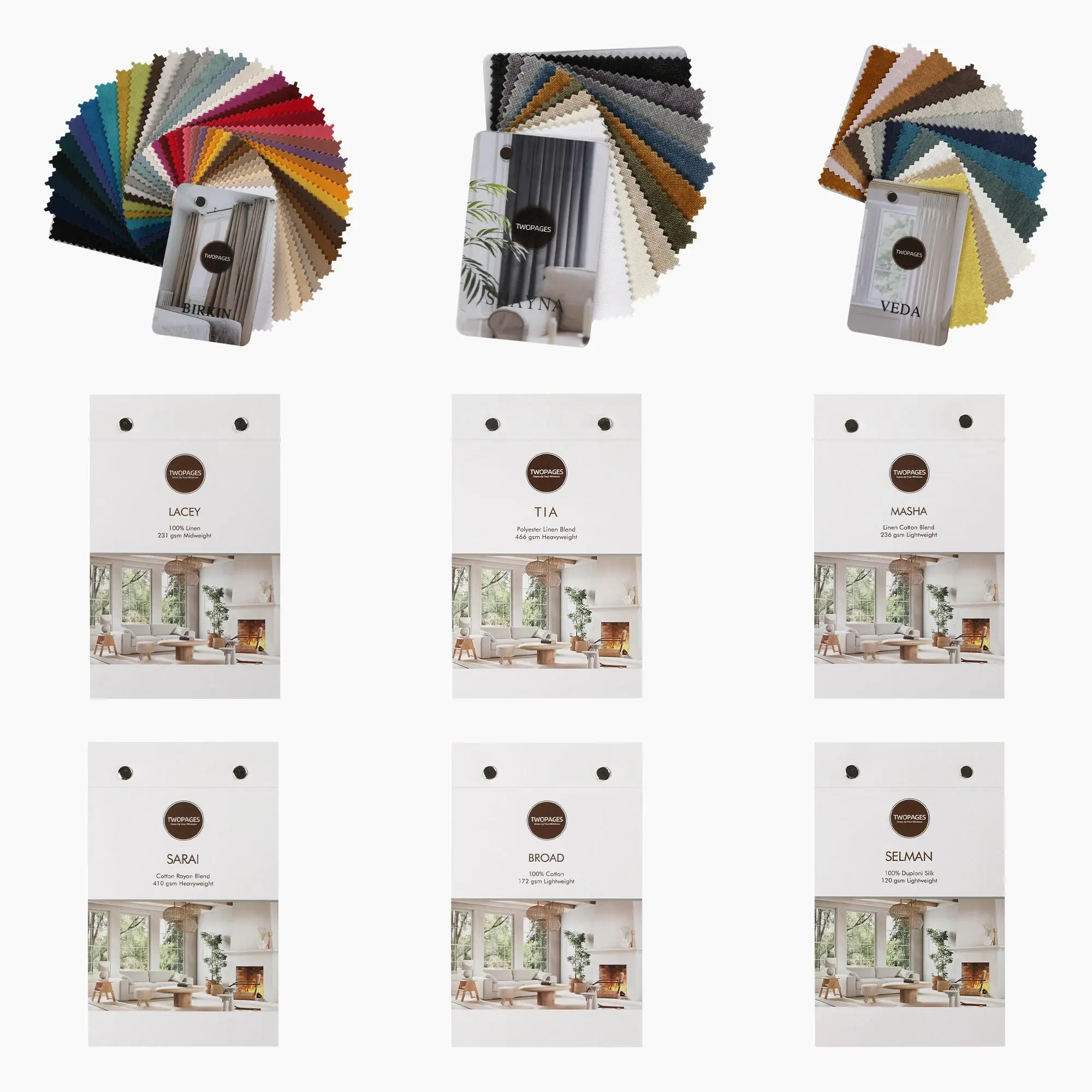 Choose Any 6 Fabric Booklets - Image 3