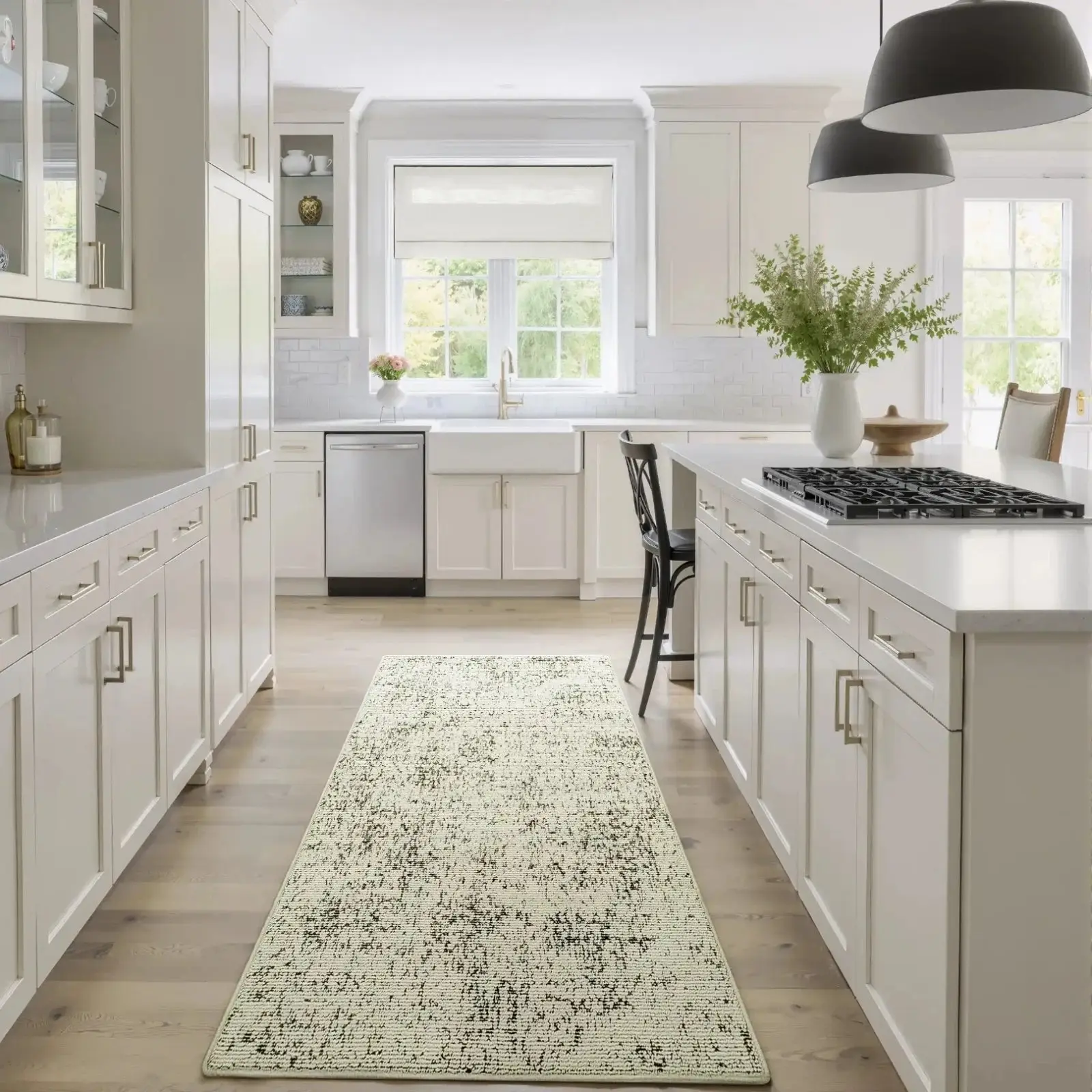 Clare Modern Speckled Wool Rug - Image 14