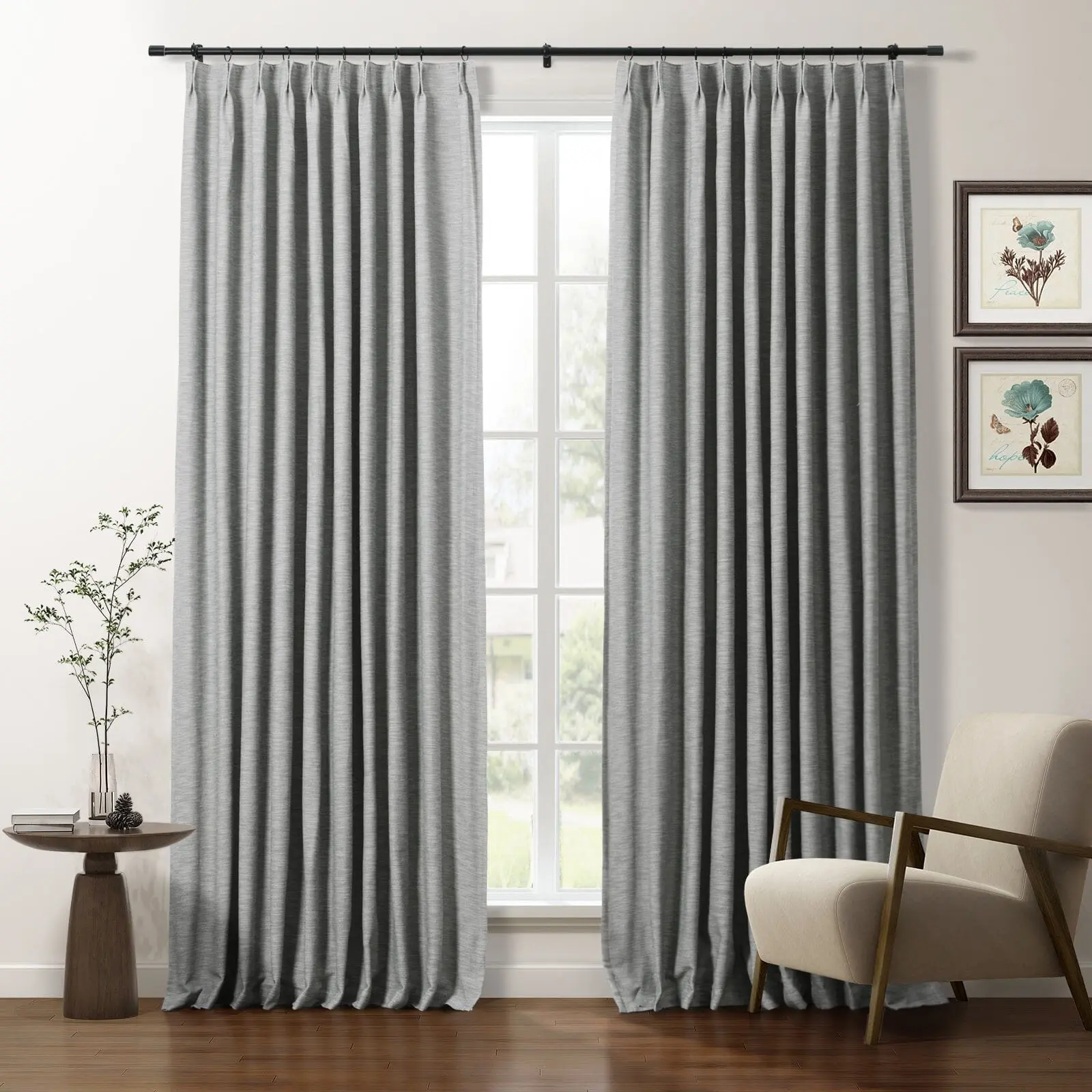 Cotton Blend Drapery Pleated | Cloe - Image 20