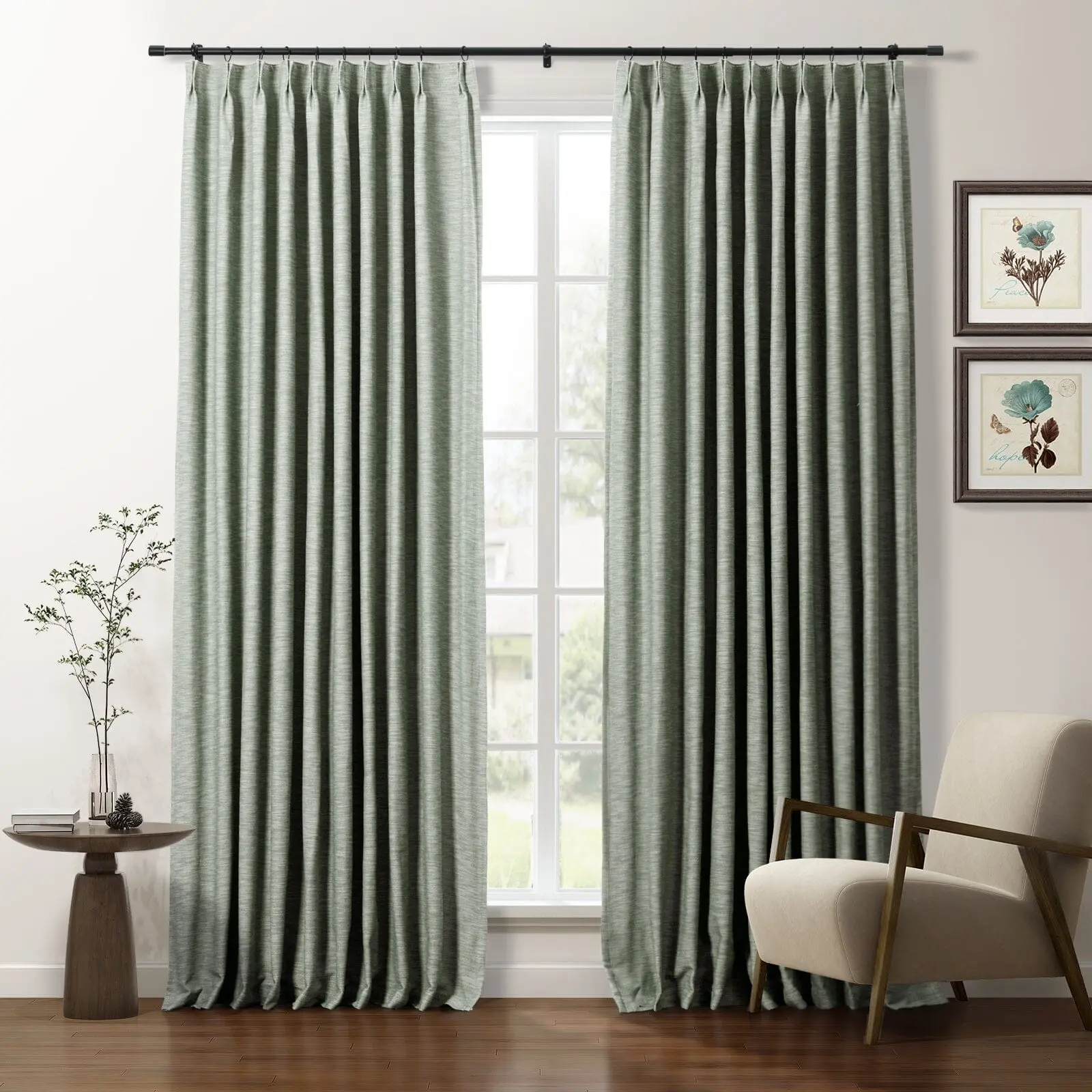 Cotton Blend Drapery Pleated | Cloe - Image 28