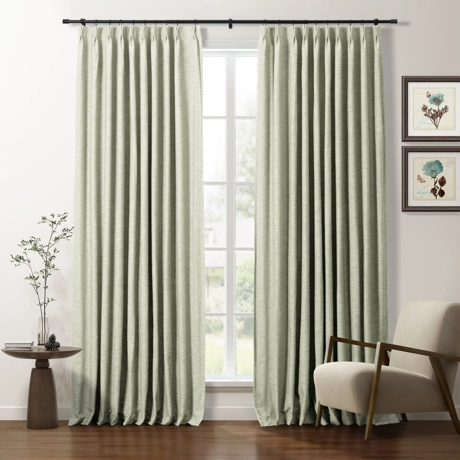 Cotton Blend Drapery Pleated | Cloe - Image 29
