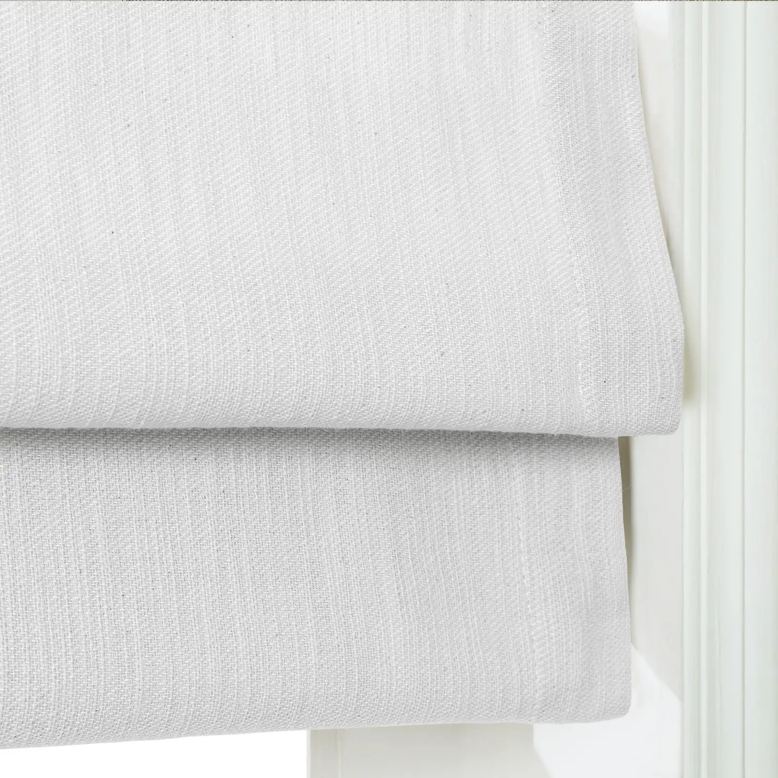 Cloe Cotton Blend Cordless Roman Shade Plus Size - Image 34