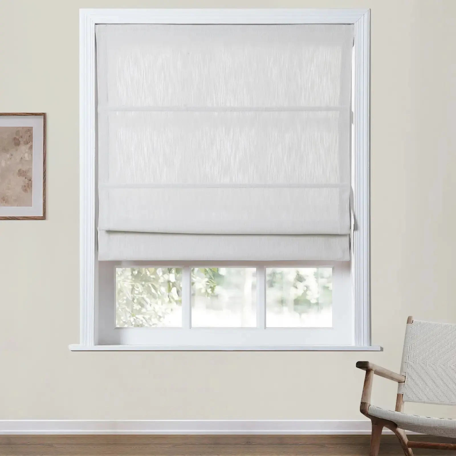 Cloe Cotton Blend Cordless Roman Shade - Image 13