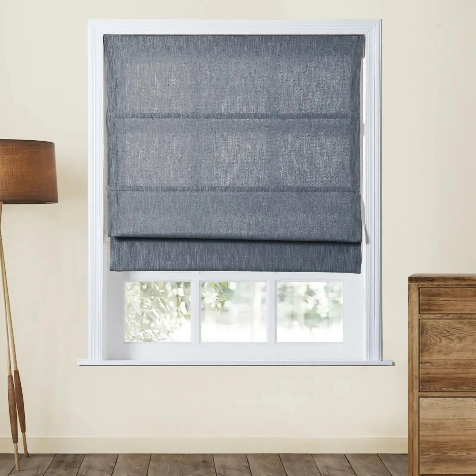 Cloe Cotton Blend Cordless Roman Shade - Image 20