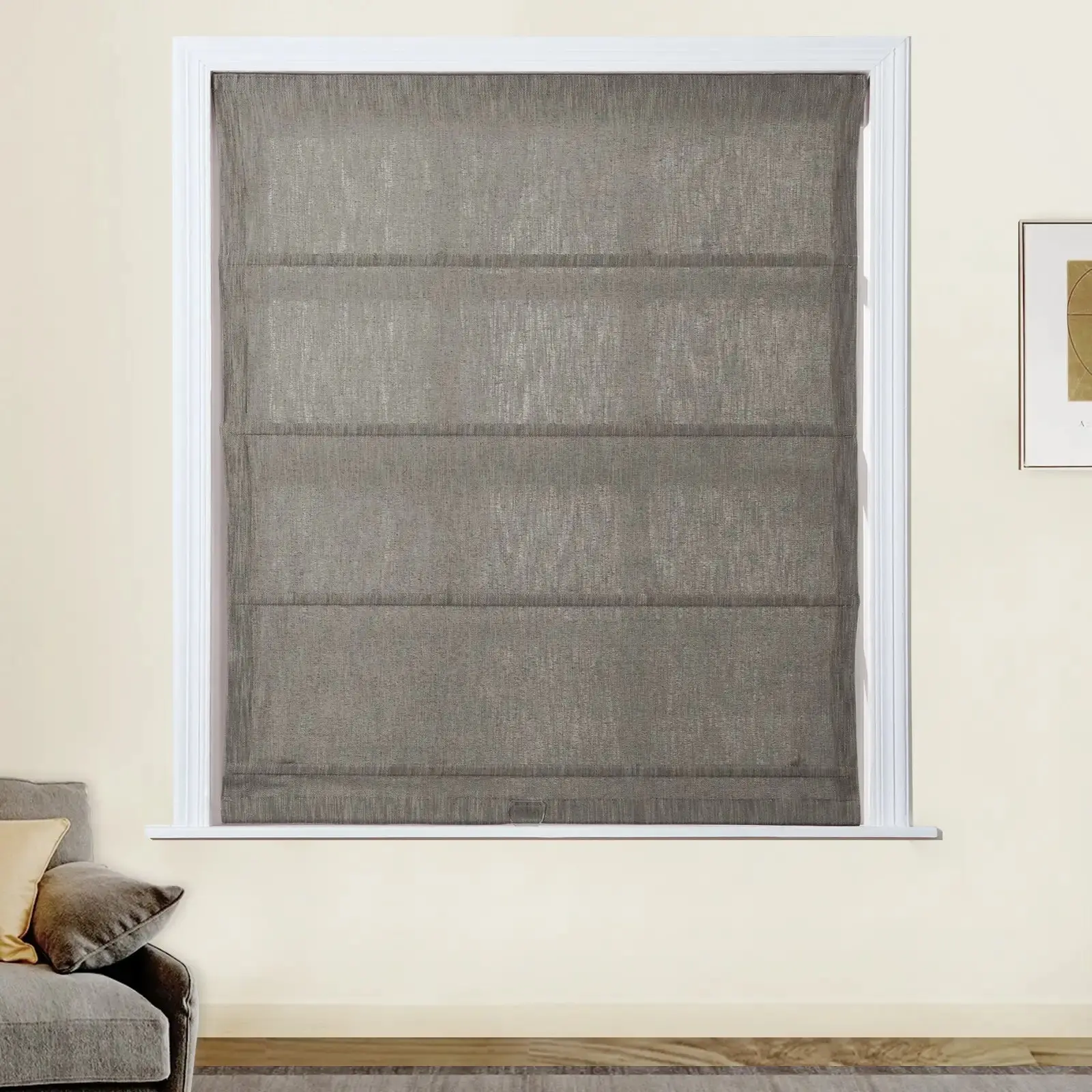 Cloe Cotton Blend Cordless Roman Shade - Image 22