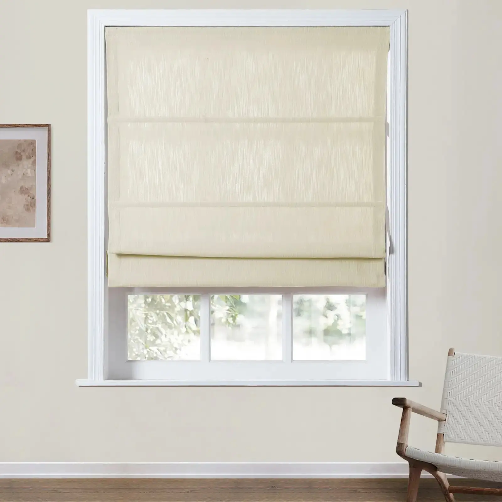 Cloe Cotton Blend Cordless Roman Shade - Image 25