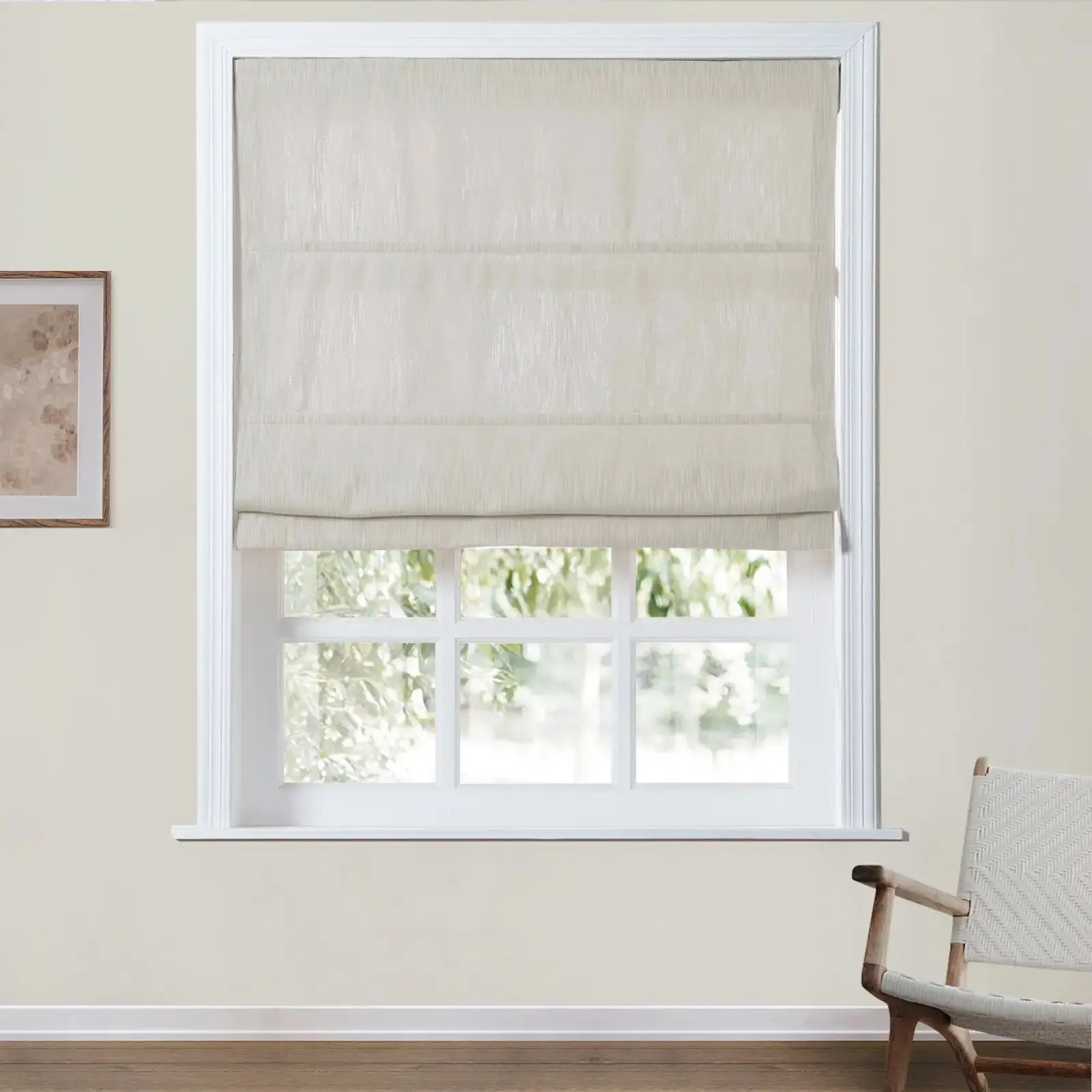 Cloe Cotton Blend Cordless Roman Shade - Image 26