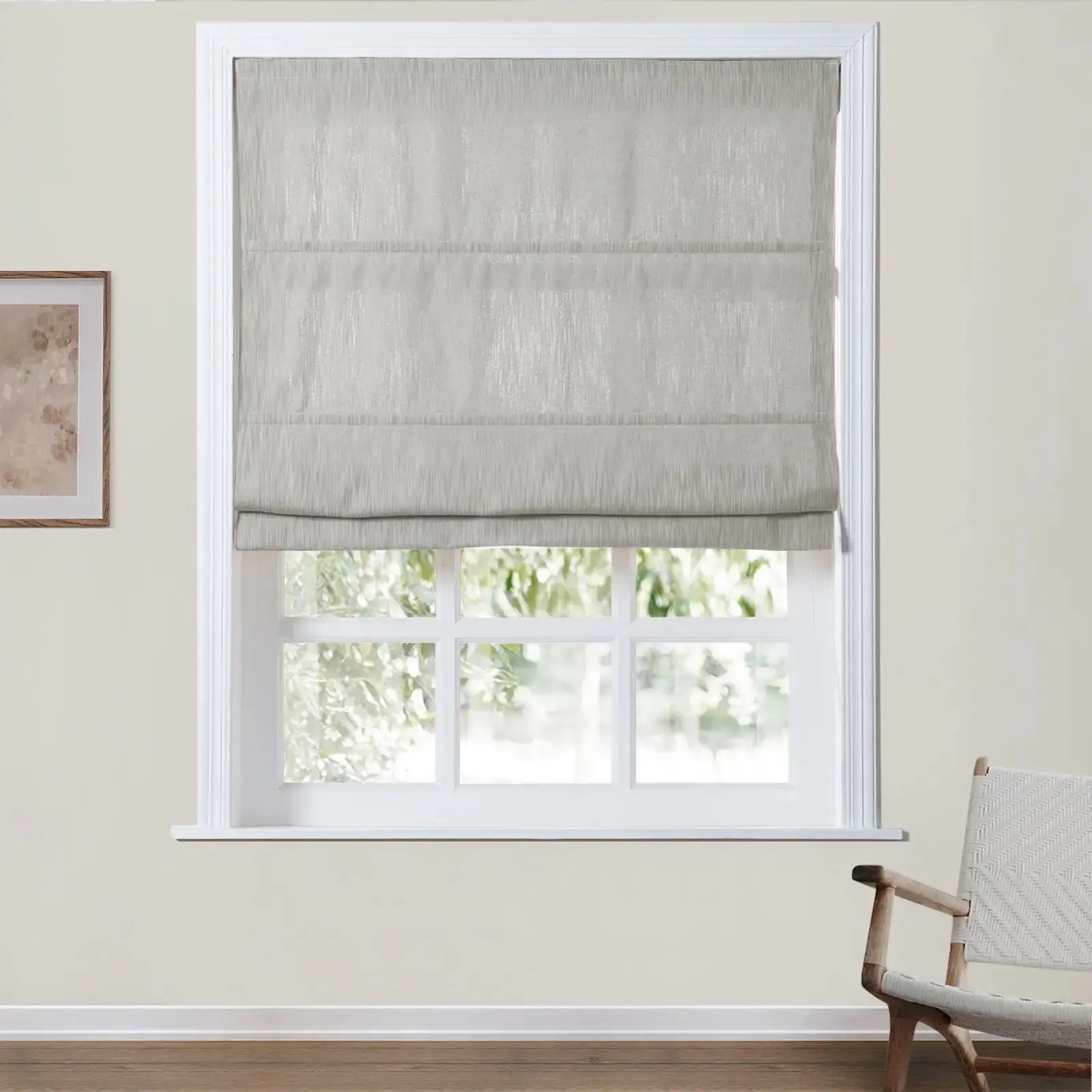 Cloe Cotton Blend Cordless Roman Shade - Image 27