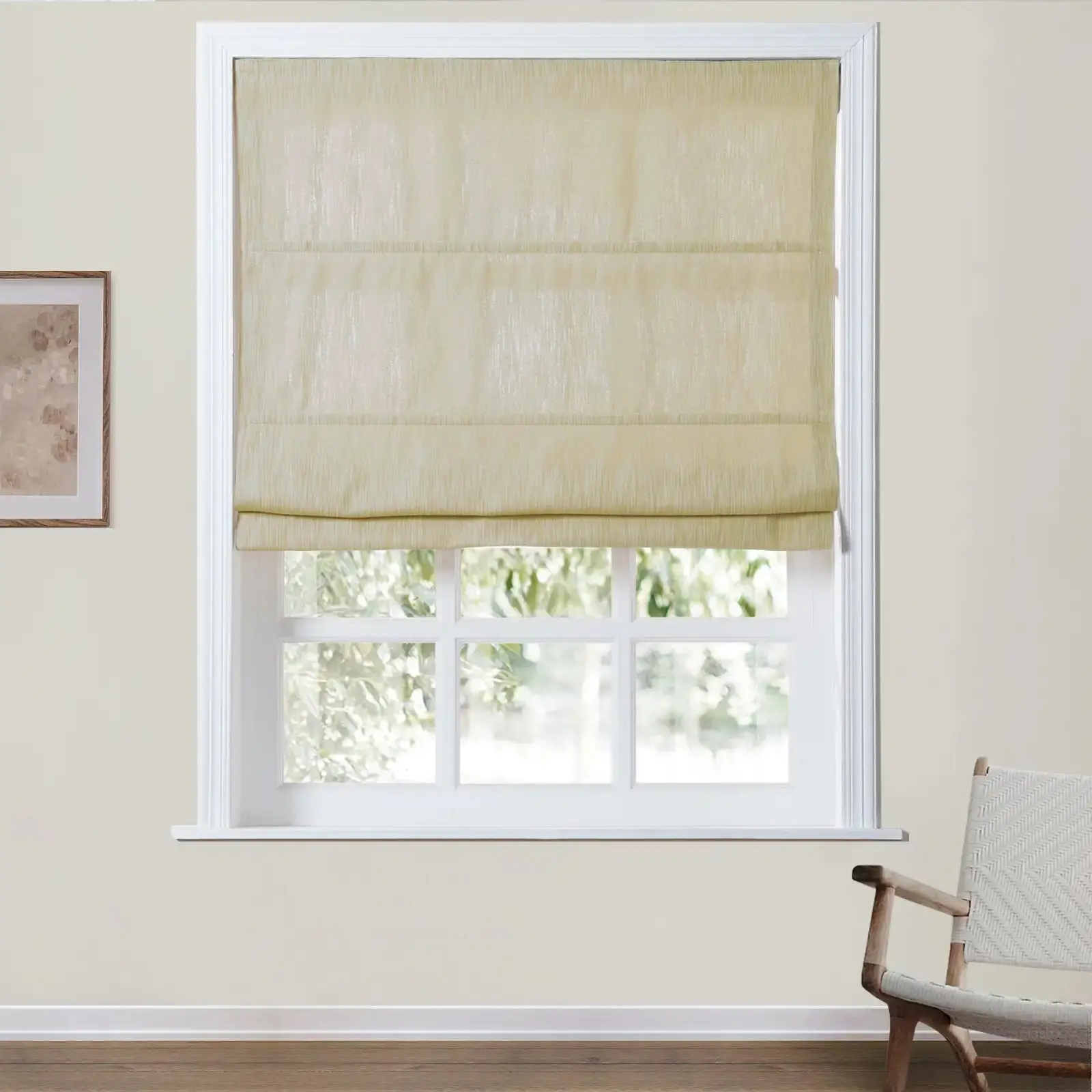Cloe Cotton Blend Cordless Roman Shade - Image 29