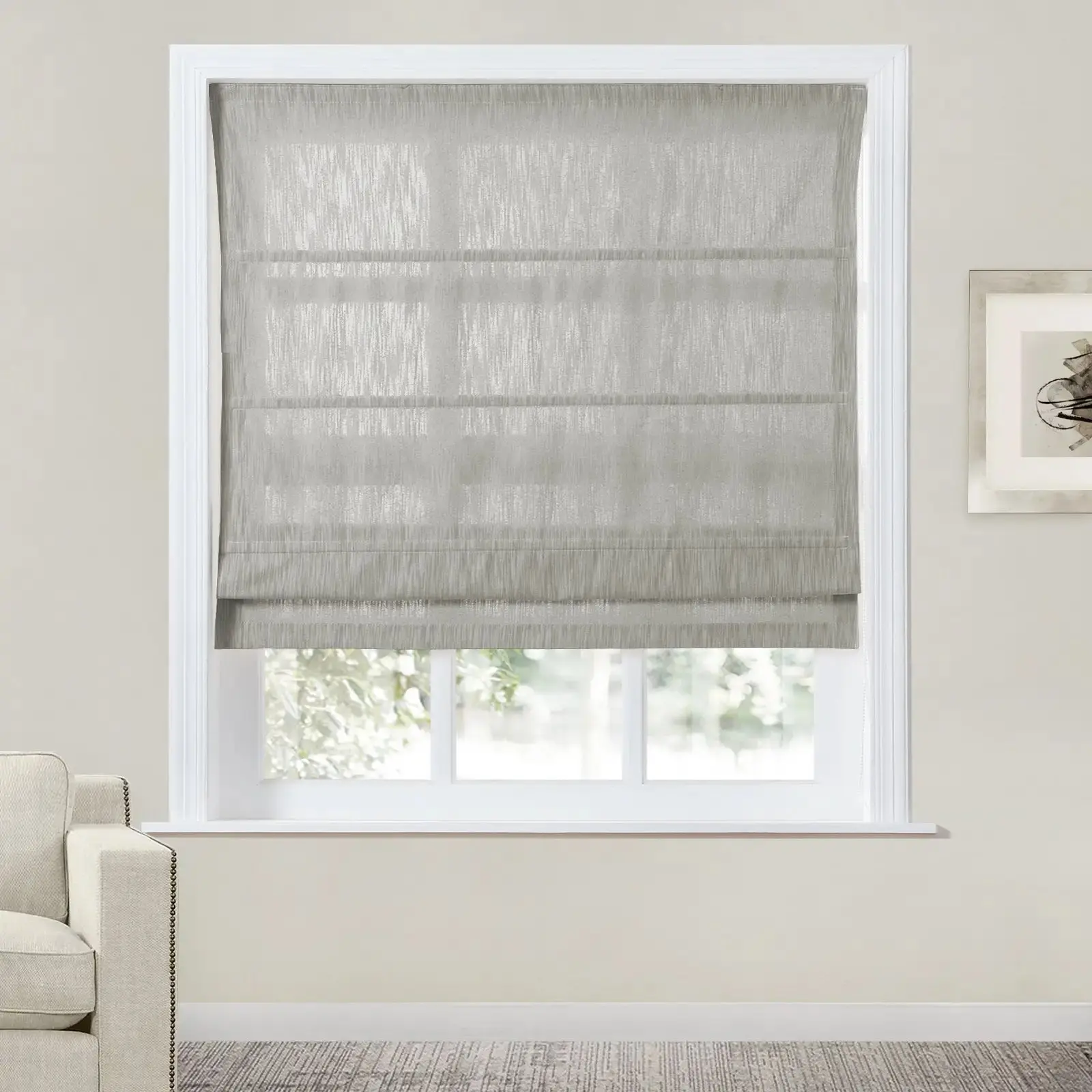 Cloe Cotton Blend Roman Shade Cord Lift - Image 27