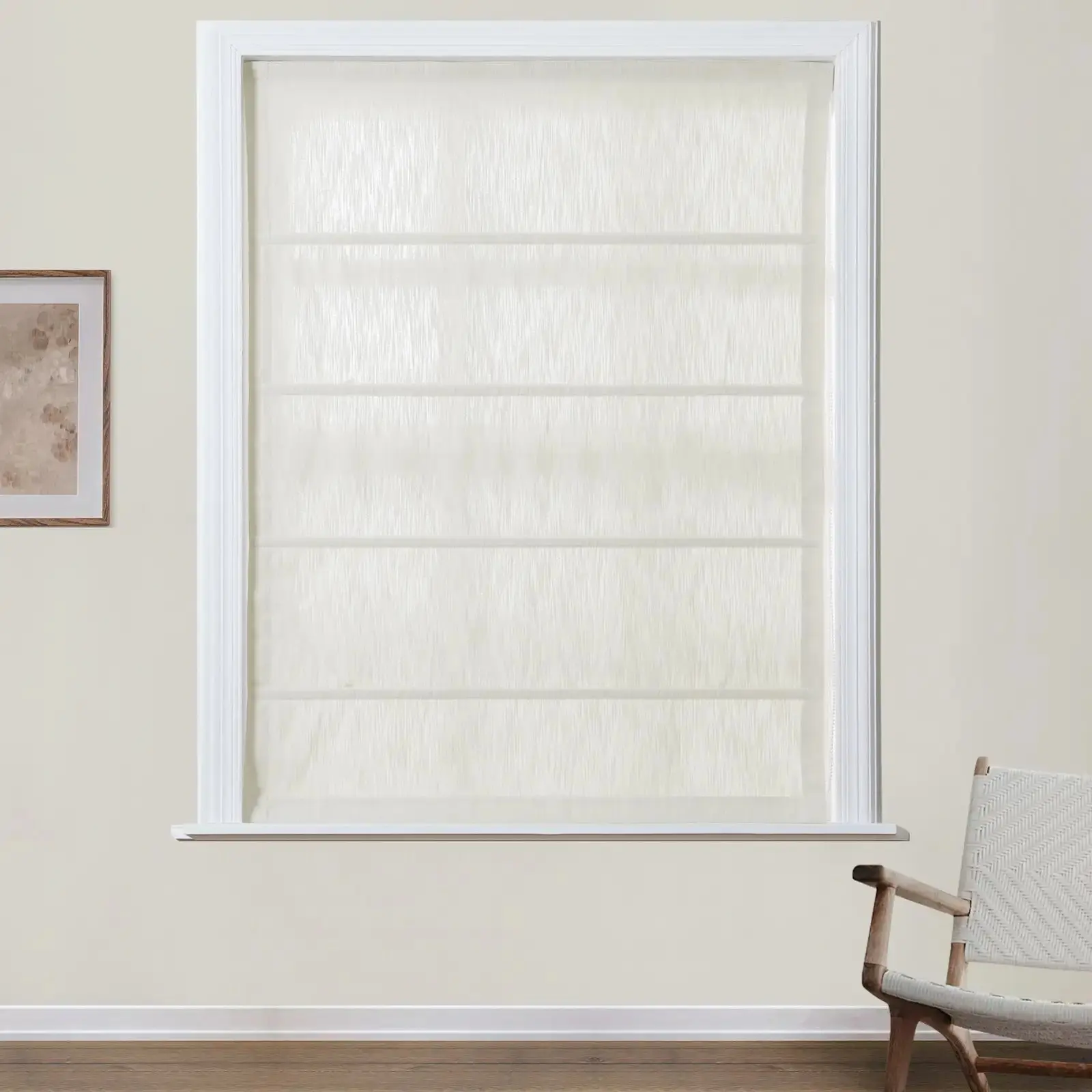Cloe Cotton Blend Roman Shade Cord Lift - Image 8