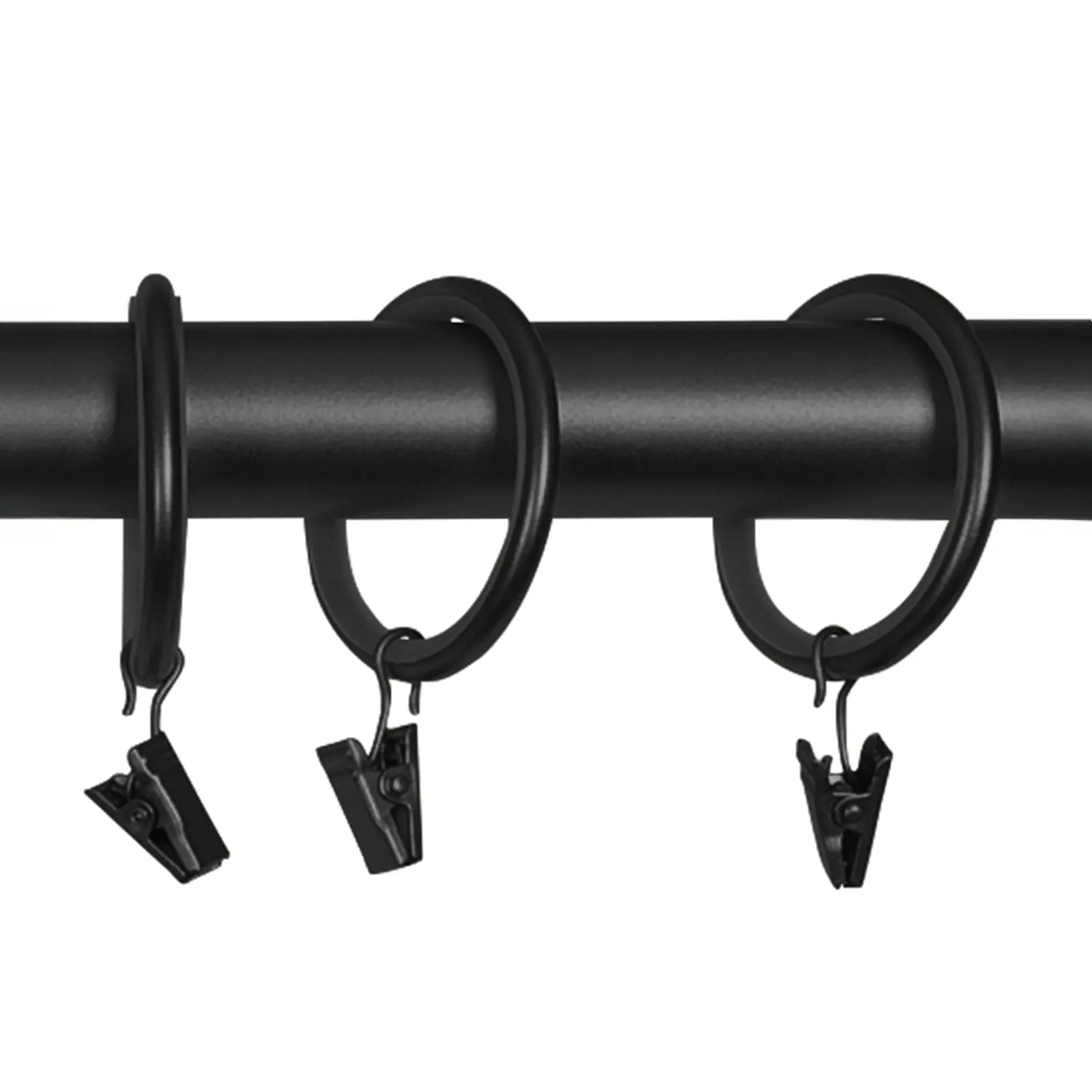 Jaylon Quiet-Glide Curtain Clip Rings (Pack of 12) - Image 3