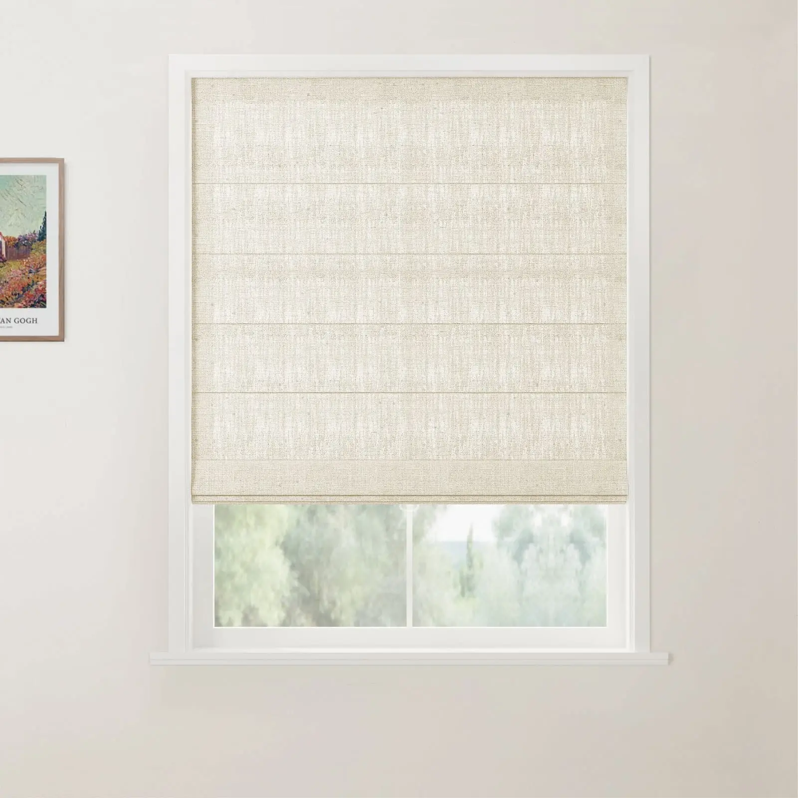 Custom Back Slat Roman Shades Cordless - Image 15