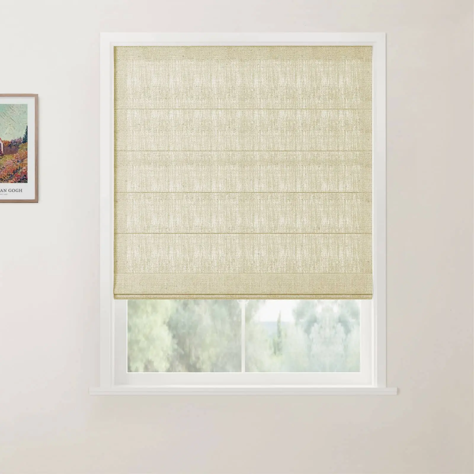 Custom Back Slat Roman Shades Cordless - Image 16