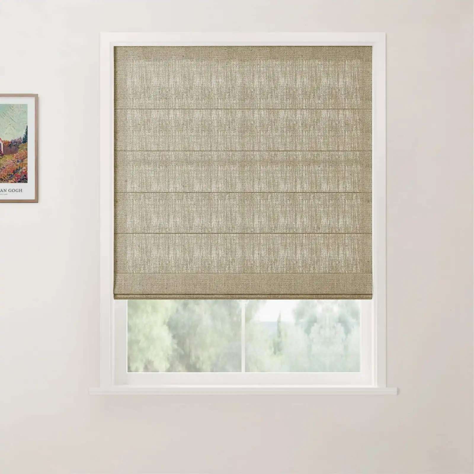 Custom Back Slat Roman Shades Cordless - Image 18