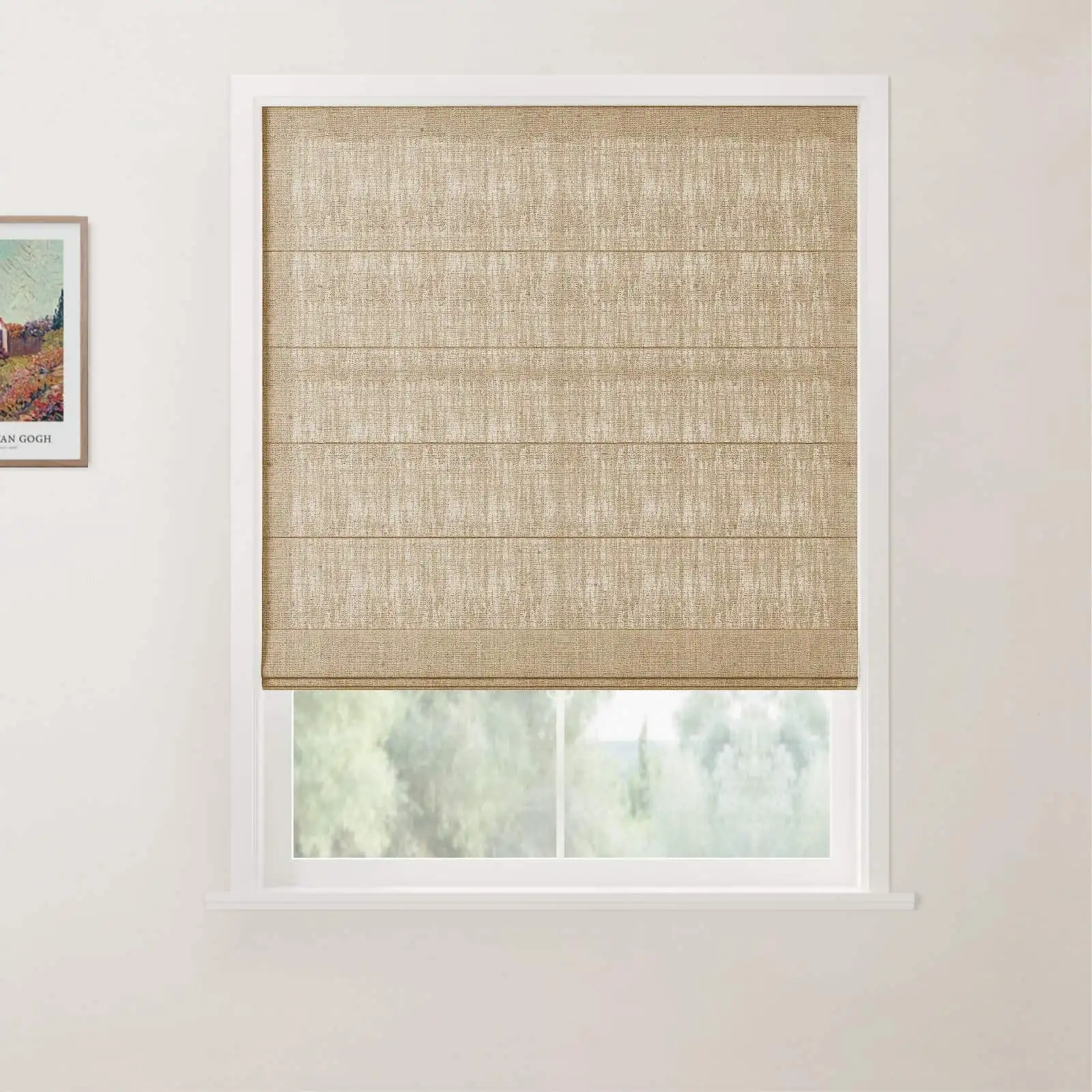 Custom Back Slat Roman Shades Cordless - Image 19