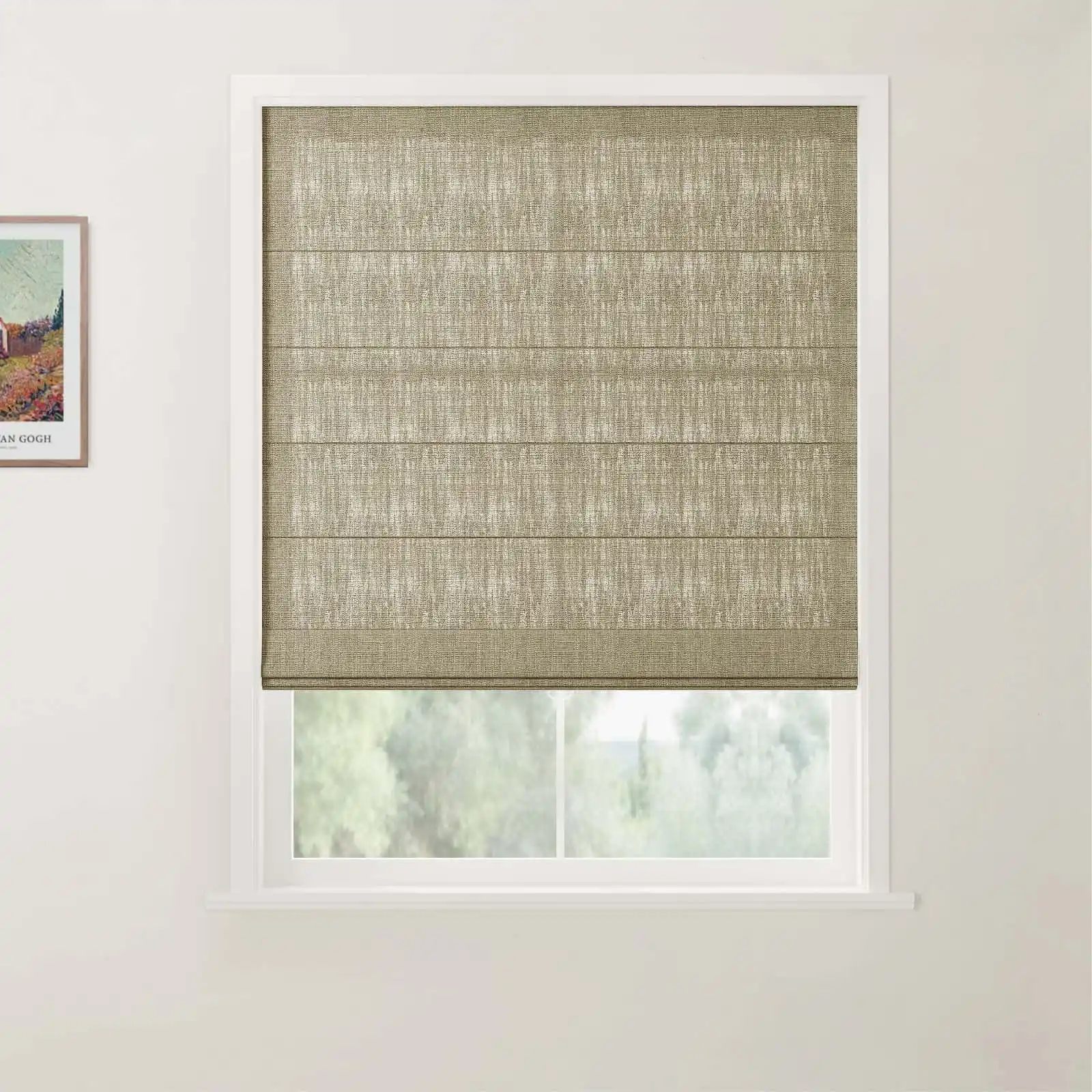 Custom Back Slat Roman Shades Cordless - Image 20