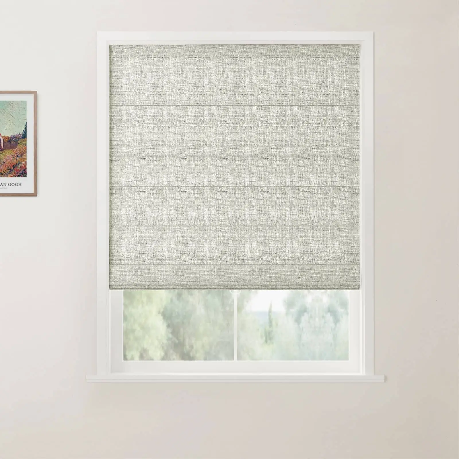 Custom Back Slat Roman Shades Cordless - Image 23