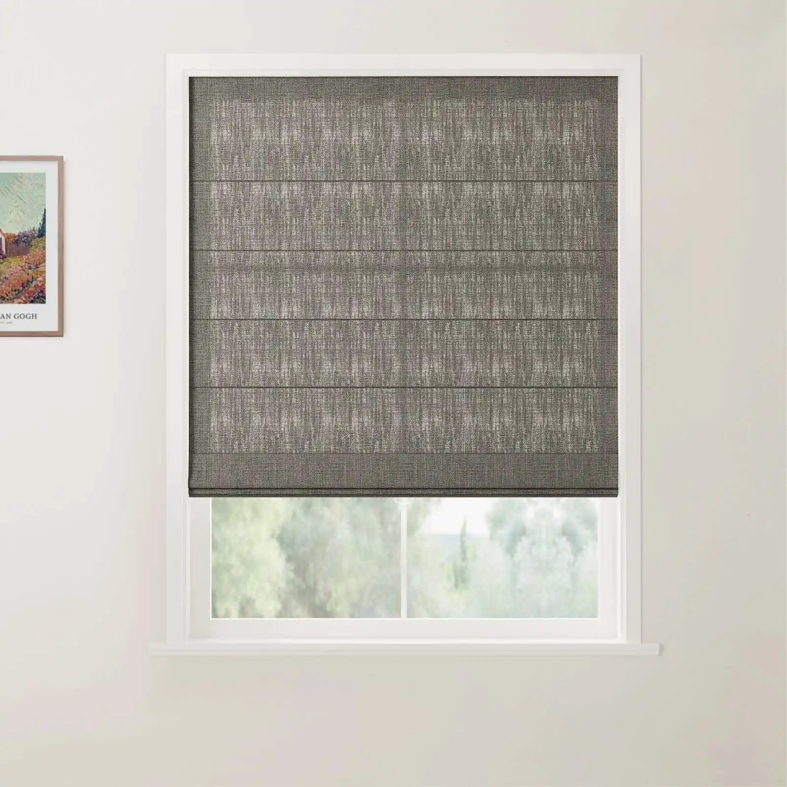 Custom Back Slat Roman Shades Cordless - Image 24