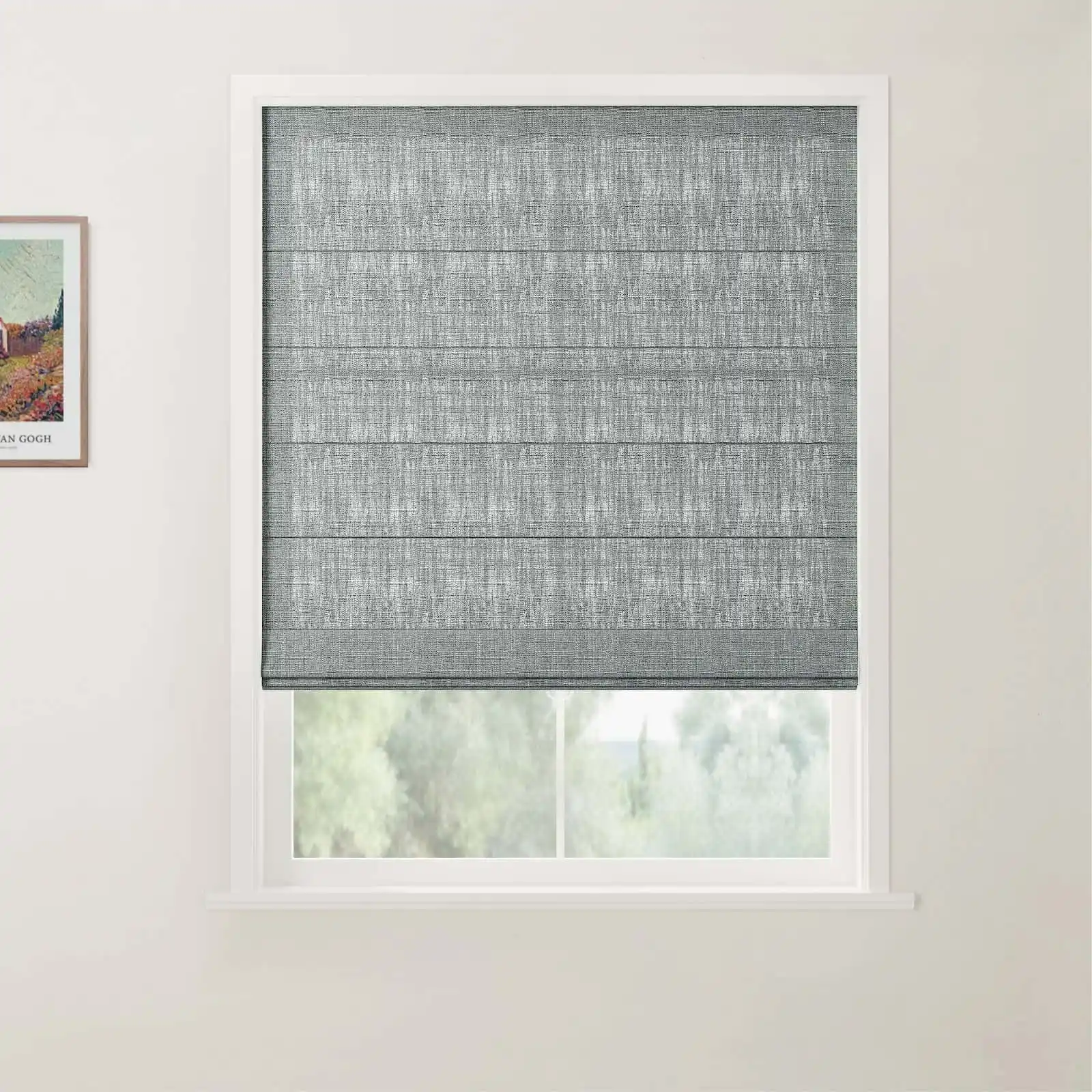 Custom Back Slat Roman Shades Cordless - Image 28