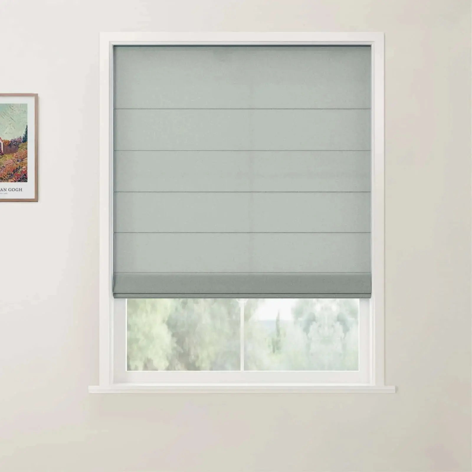 Custom Back Slat Roman Shades Cordless - Image 31