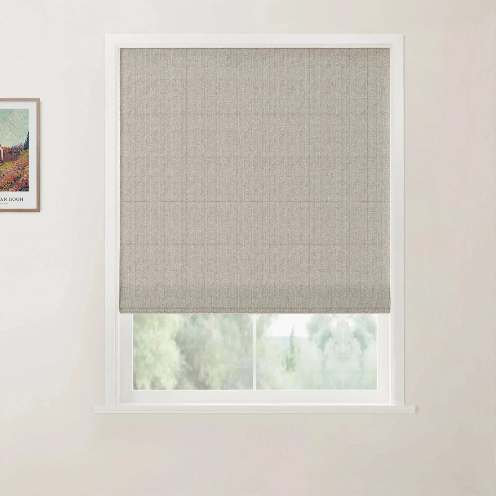 Custom Back Slat Roman Shades Cordless - Image 33