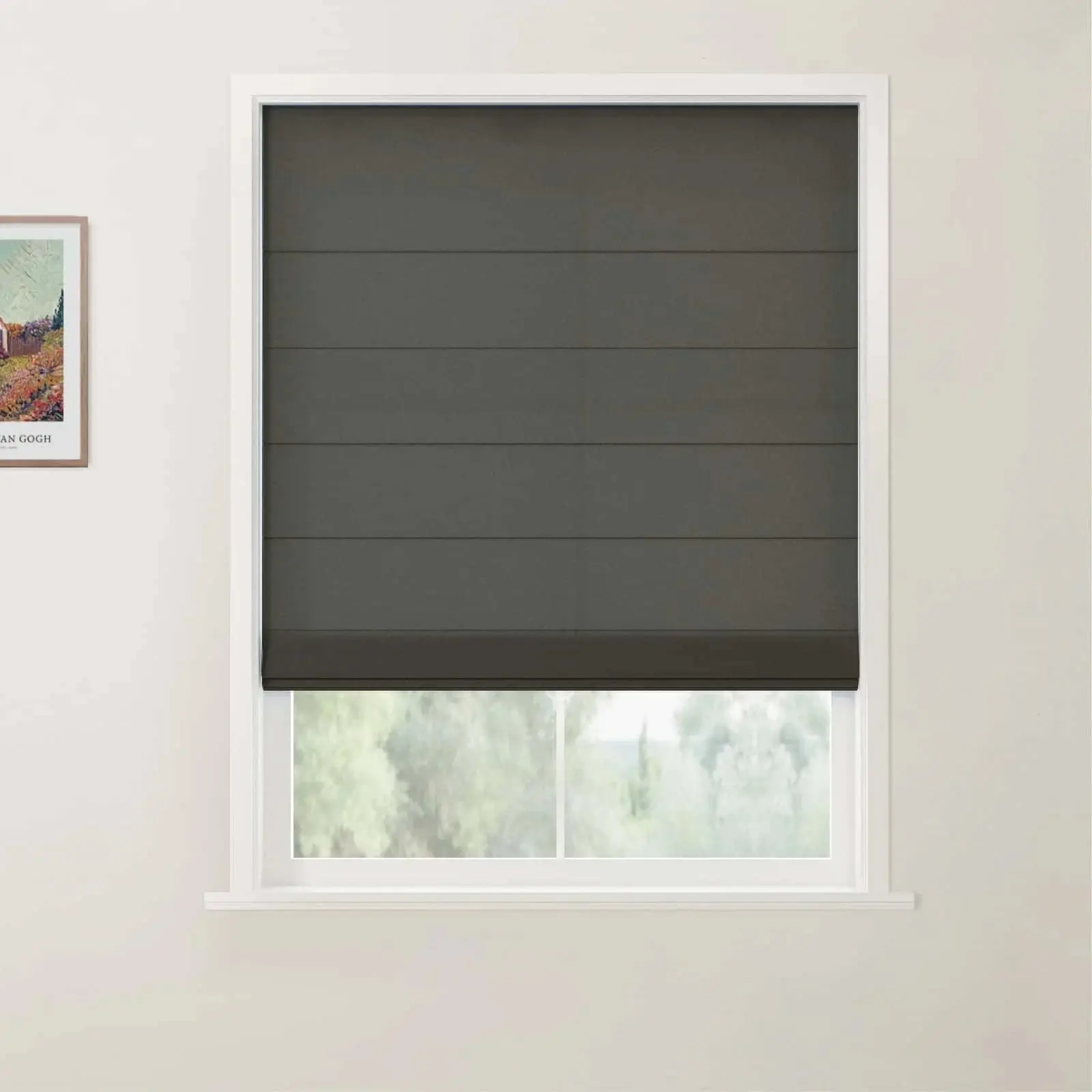 Custom Back Slat Roman Shades Cordless - Image 37