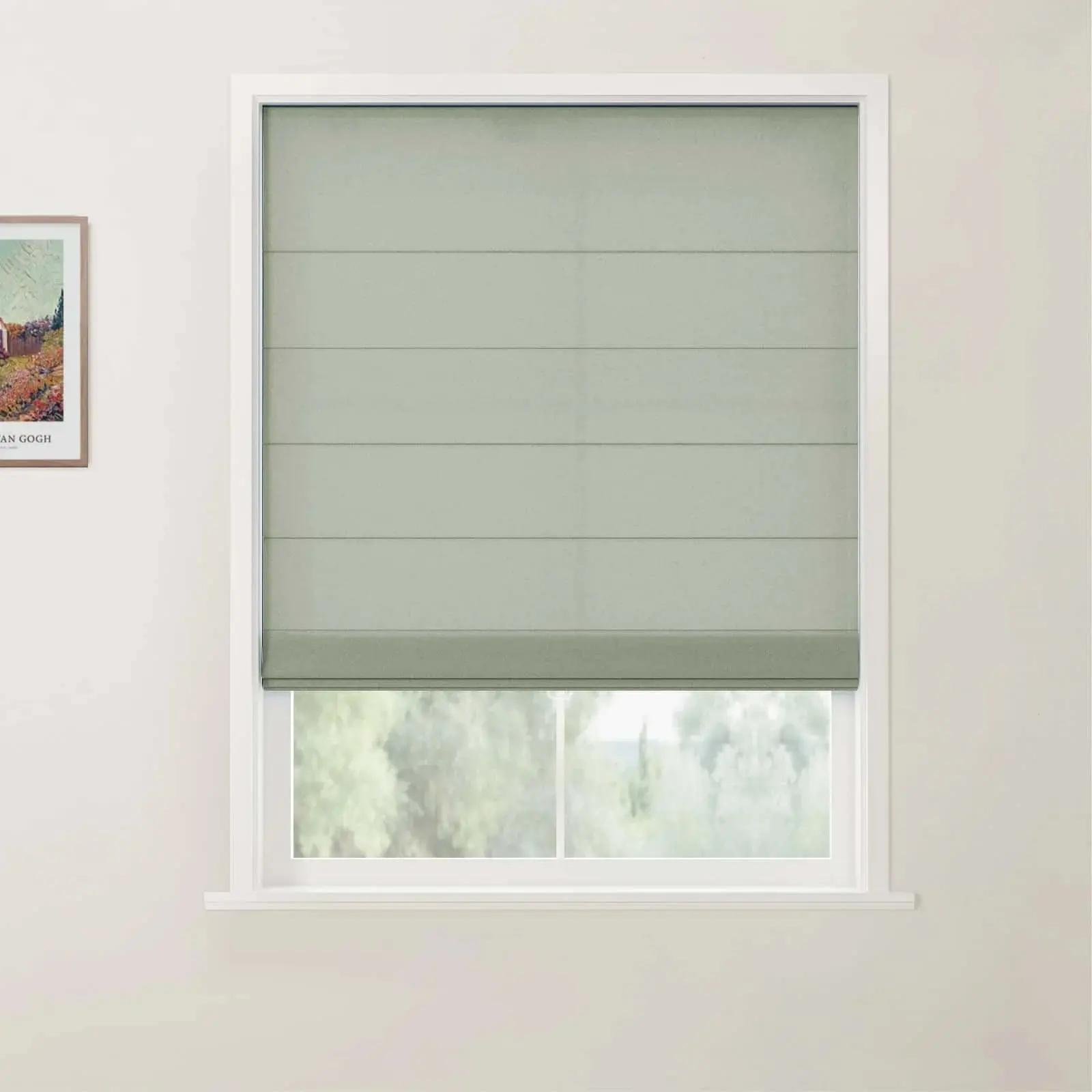 Custom Back Slat Roman Shades Cordless - Image 38