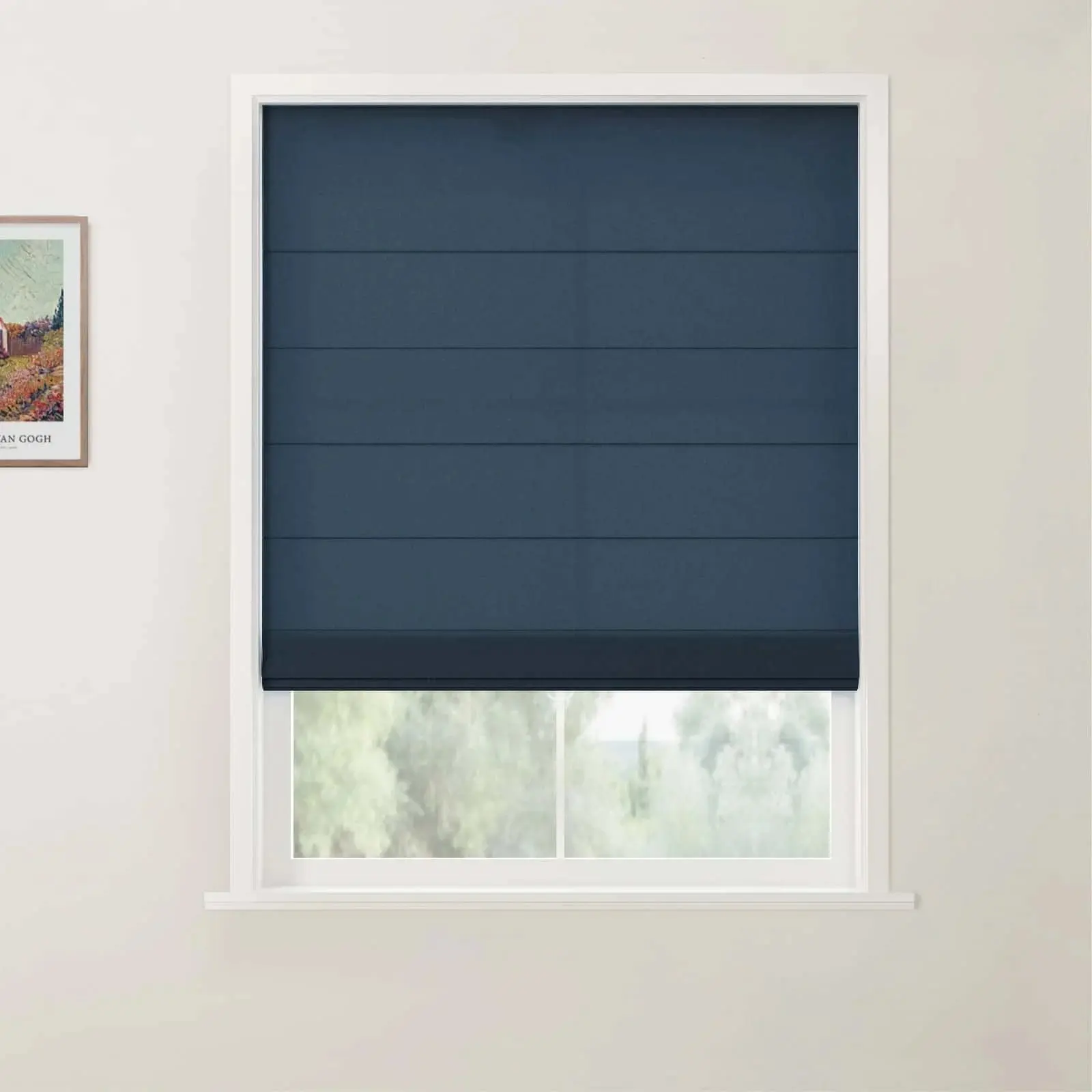 Custom Back Slat Roman Shades Cordless - Image 40