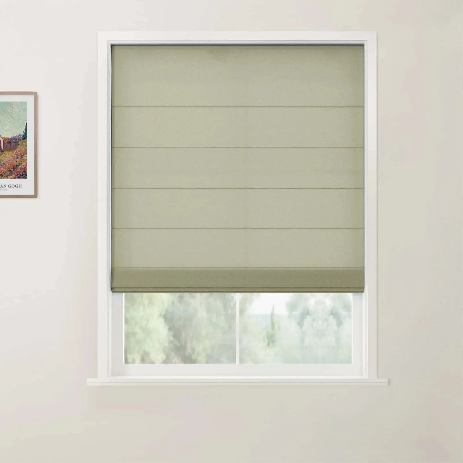 Custom Back Slat Roman Shades Cordless - Image 41