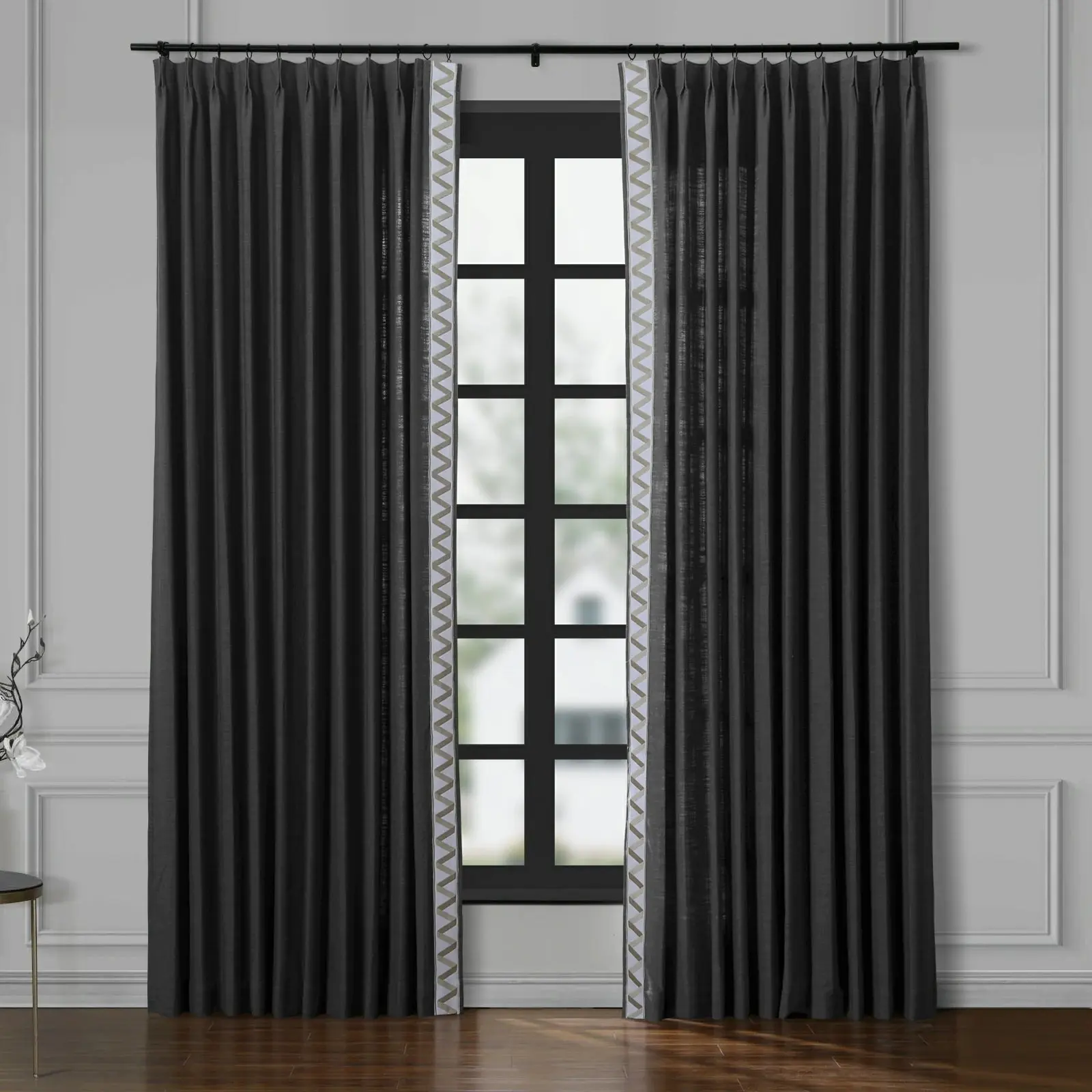 Custom Curtains with Trim Border(Sold per Pair) - Image 66